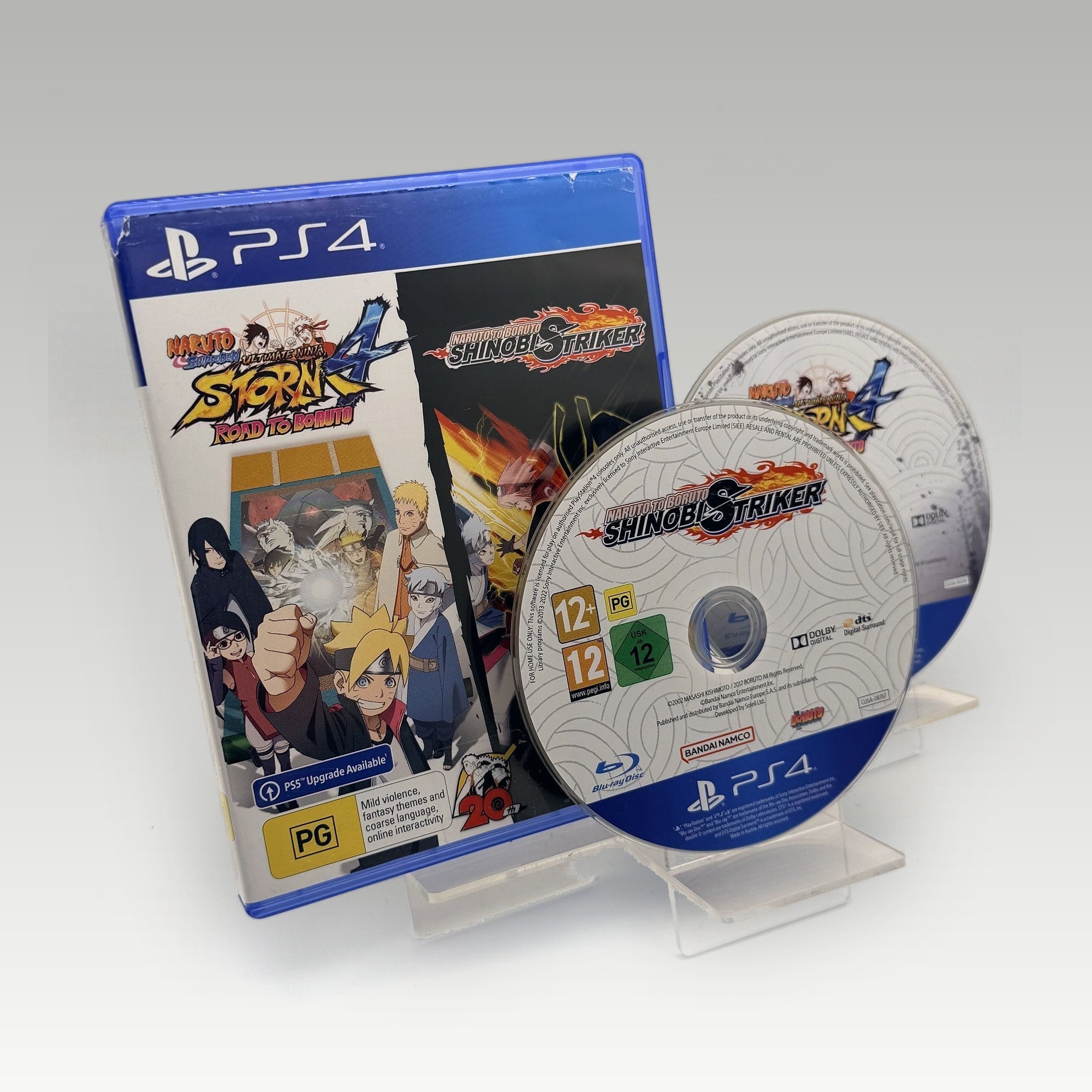 Naruto Shippuden: Ultimate Ninja Storm 4 + Shinobi Striker Artwork Damage • CIB (Region 4, Artwork Damage) - Image 1