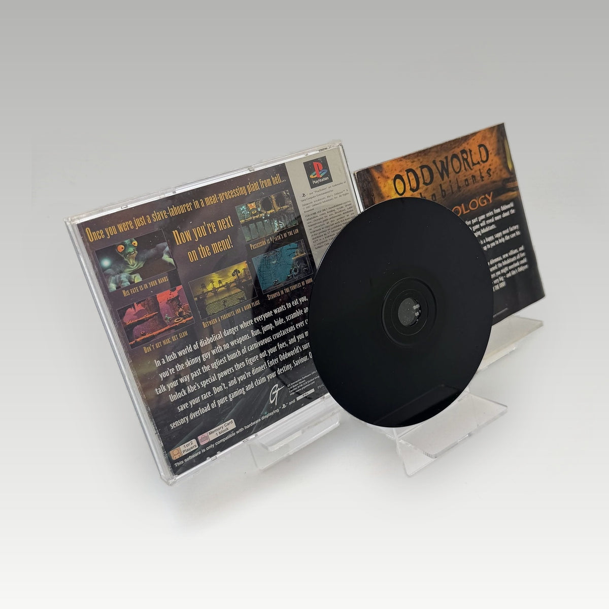 Oddworld: Abe's Oddysee (Platinum) No Cover Art • CIB (PAL, No Cover Art) - Image 3