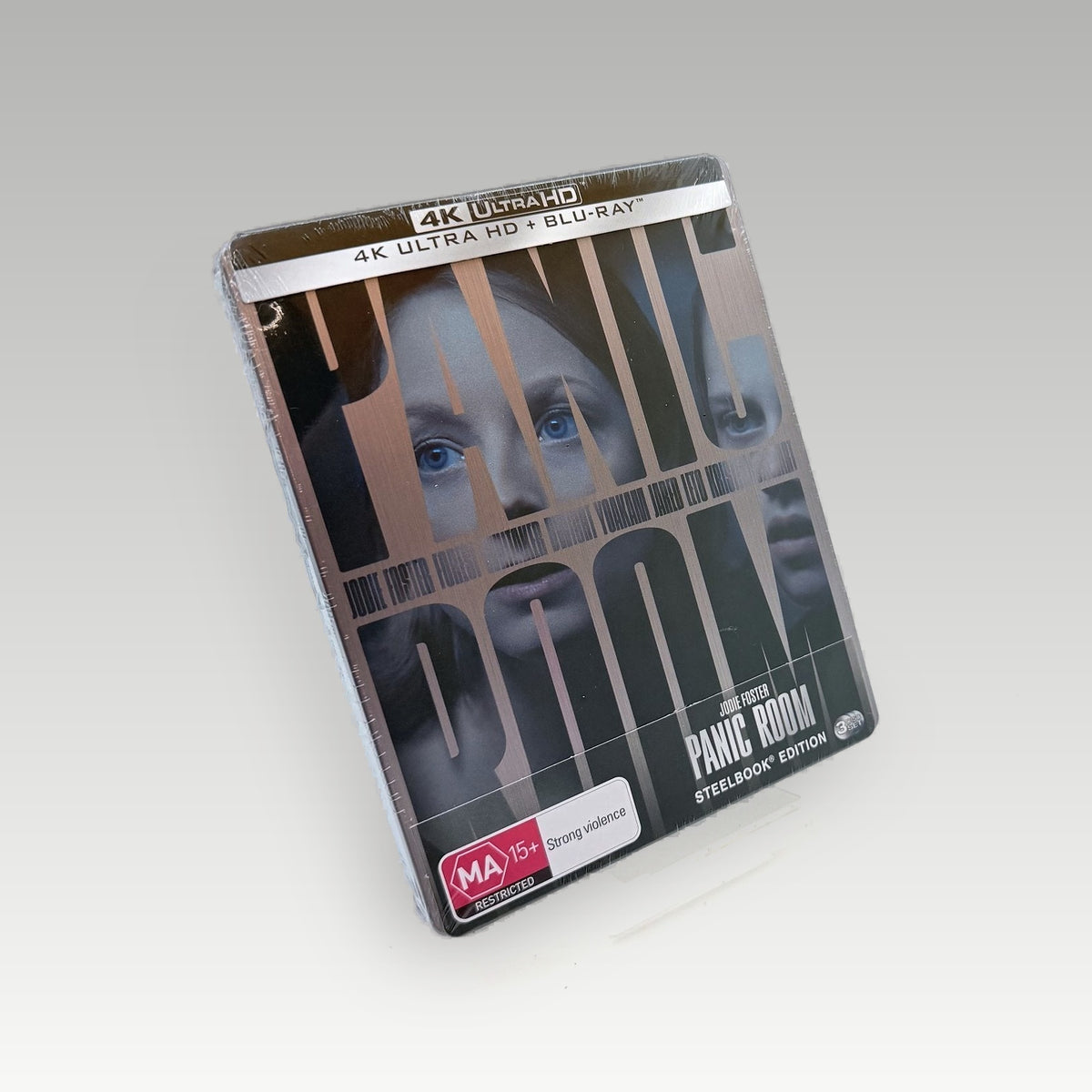 Panic Room (2002) Steelbook • CIB • New / Sealed (Region Free, Steelbook) - Front Cover | Yappa NZ