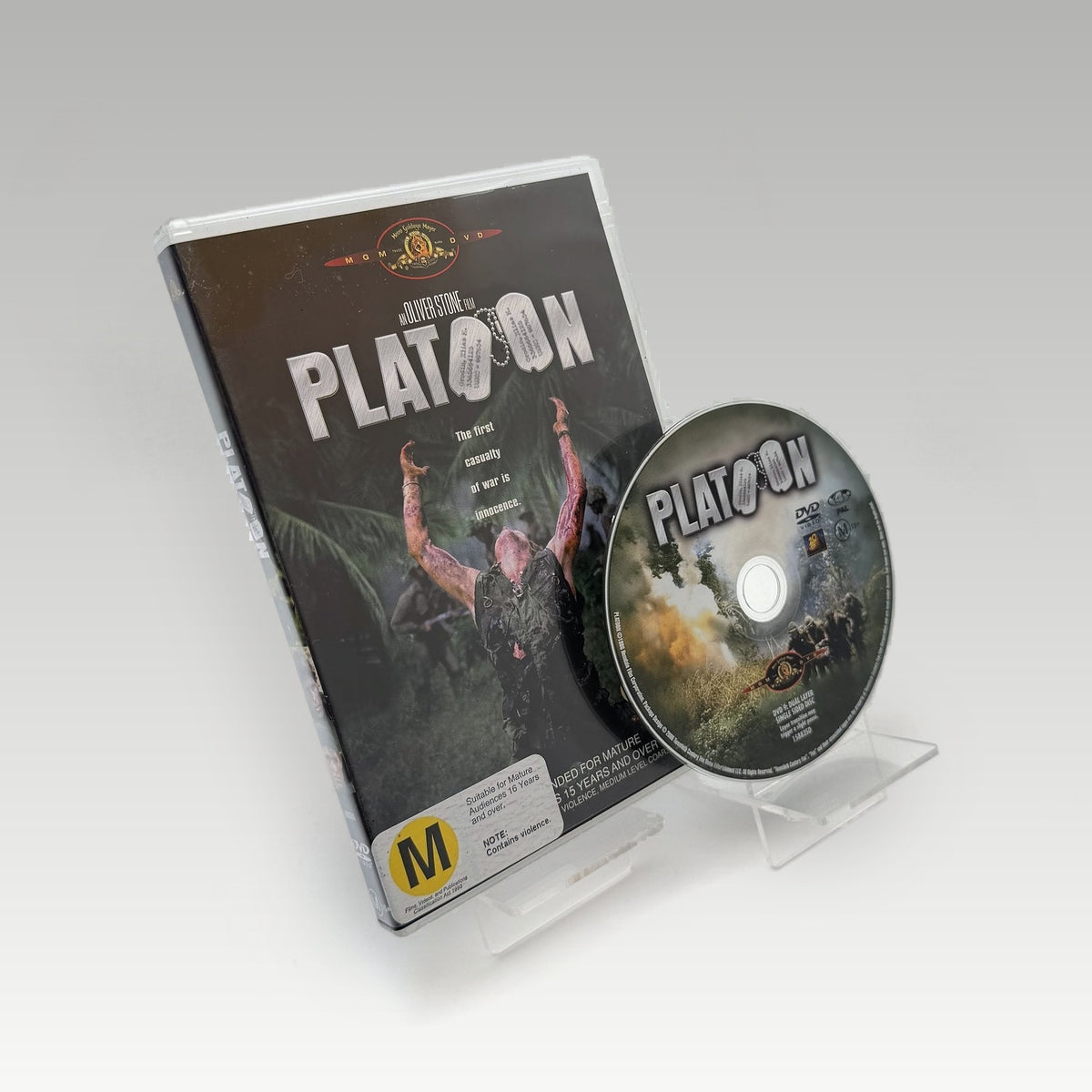 Platoon (1986) DVD • CIB (Region 4, Standard) - Image 1