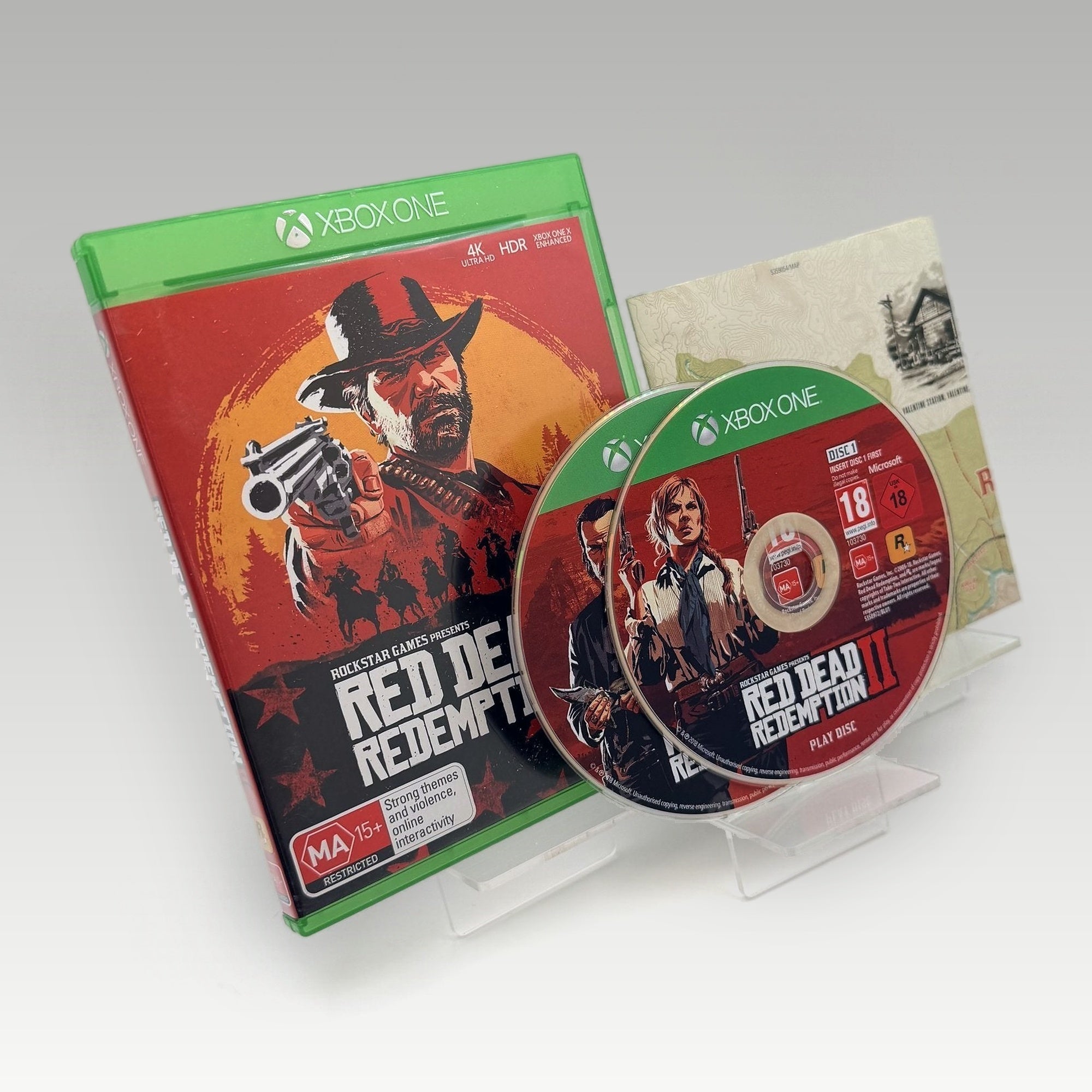 Red Dead Redemption 2 + Map • CIB (Region 4, + Map) - Image 1