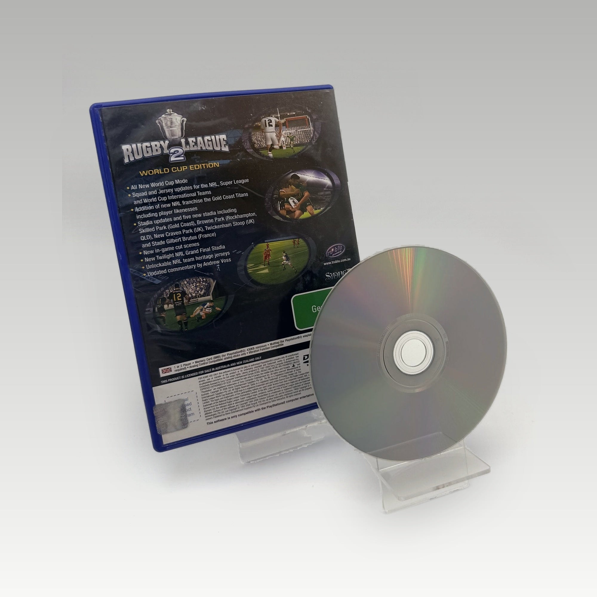 Rugby League 2 World Cup Edition World Cup Edition • No Manual (PAL, World Cup Edition) - Image 2