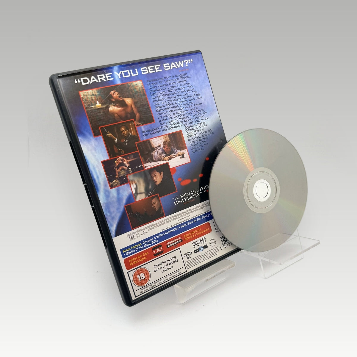 Saw (2004) DVD • CIB (Region 2, Standard) - Image 2