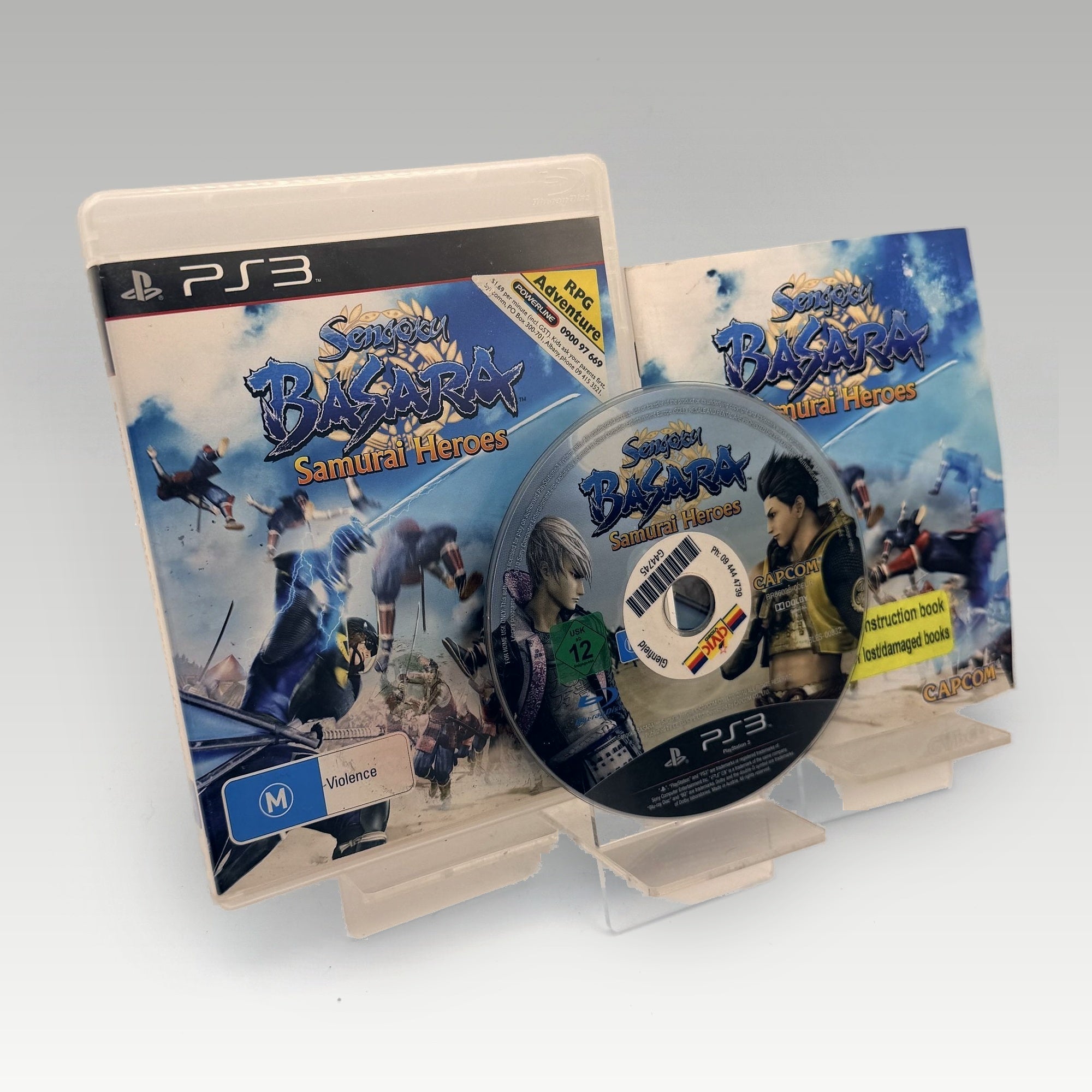 Sengoku Basara: Samurai Heroes • CIB • Ex-Rental (Region 2) - Image 1
