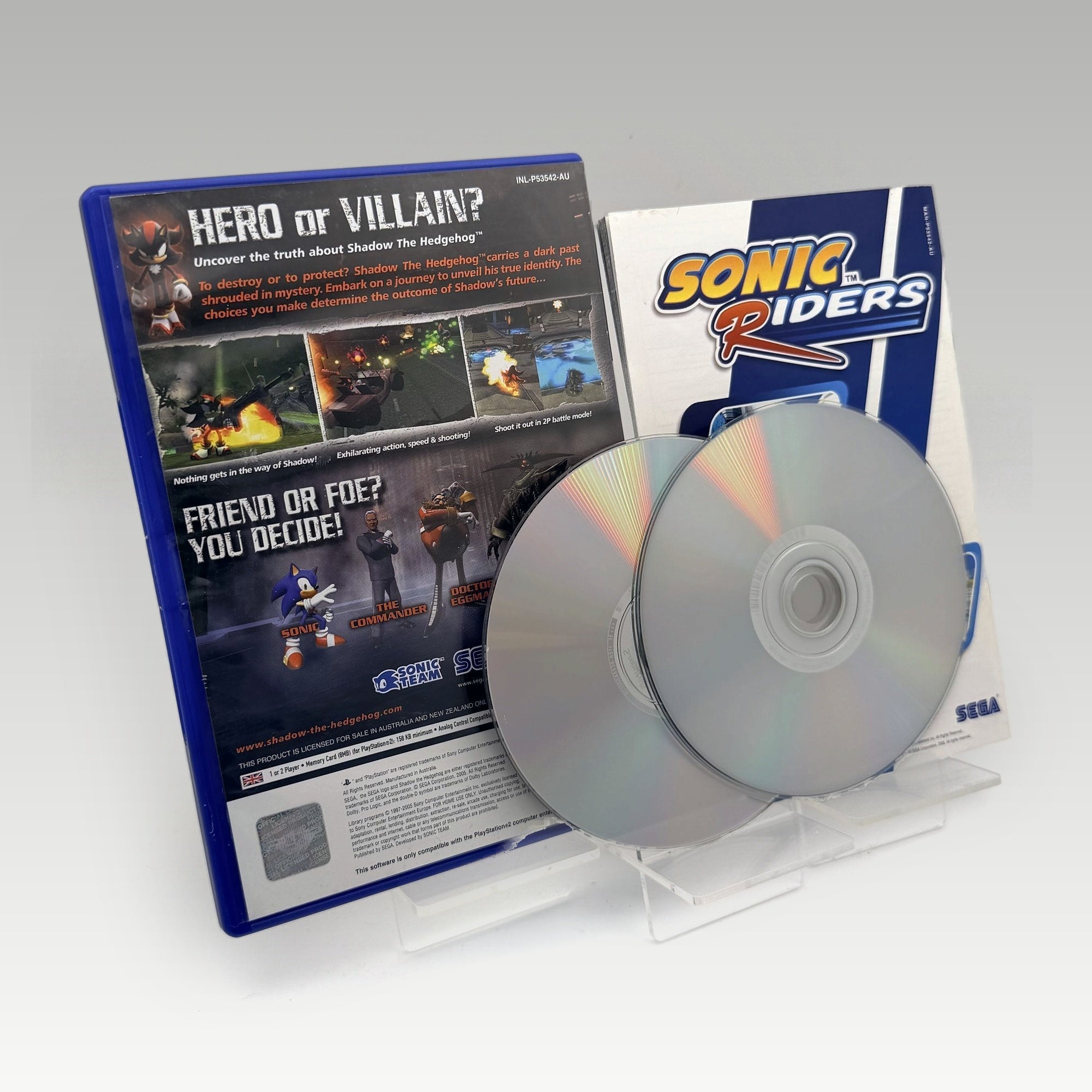 Shadow the Hedgehog Bonus DVD Bundle • CIB (PAL, Bonus DVD Bundle) - Image 2