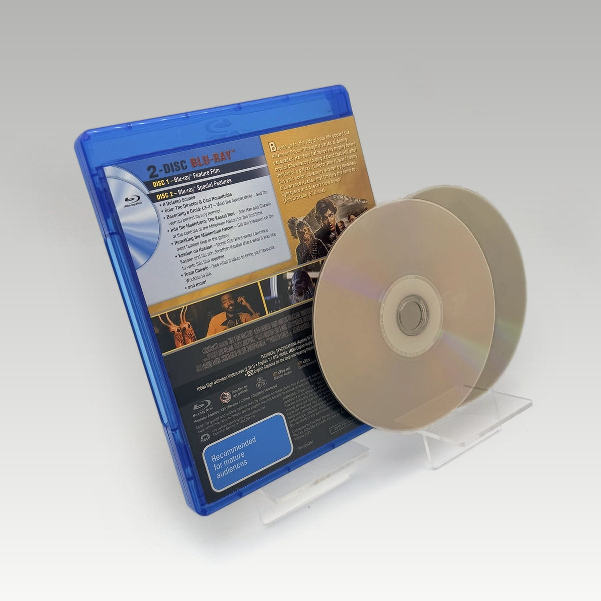 Solo: A Star Wars Story (2018) Bluray • CIB (Region Free, Standard) - Image 2
