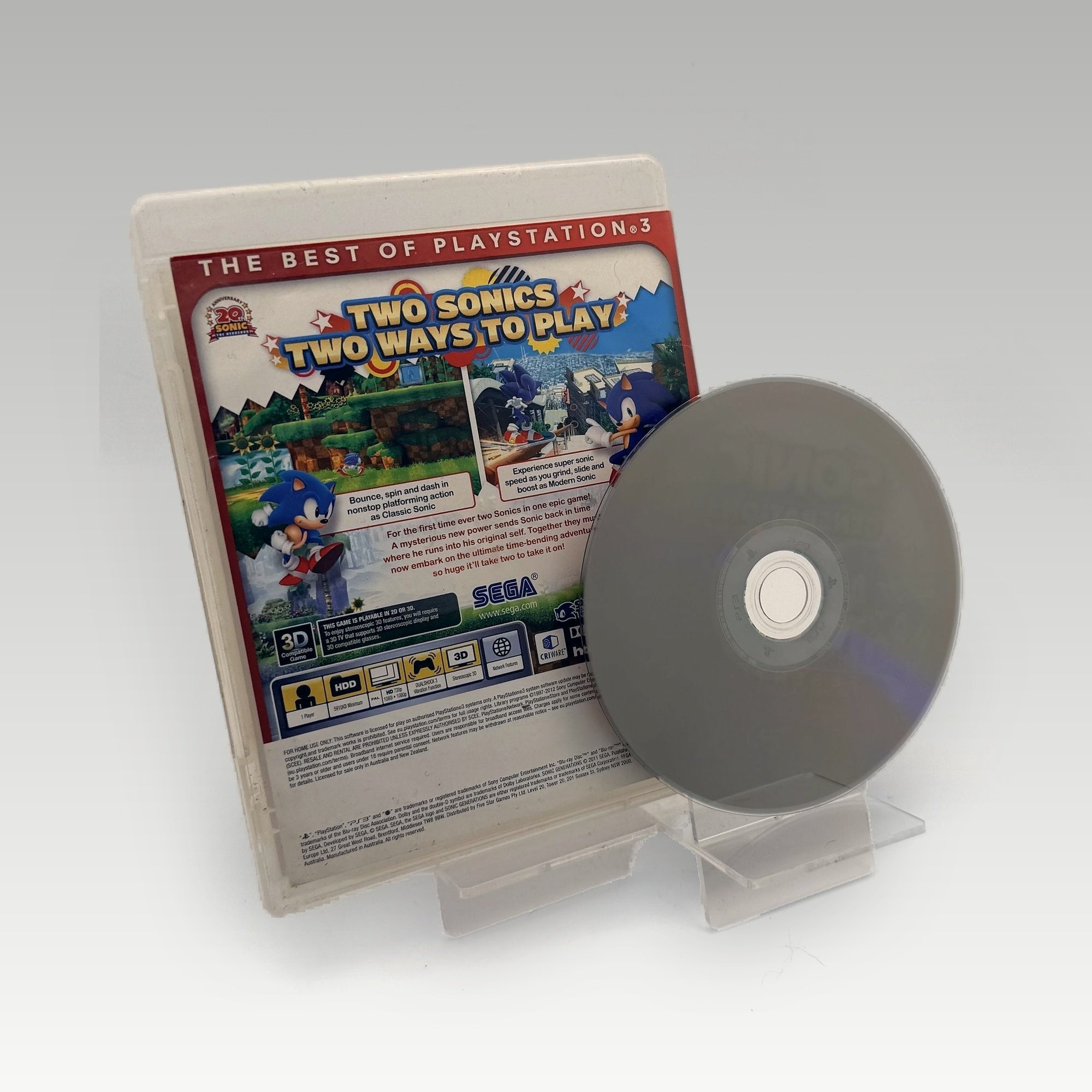 Sonic Generations (Essentials) • No Manual (Region 4) - Image 2