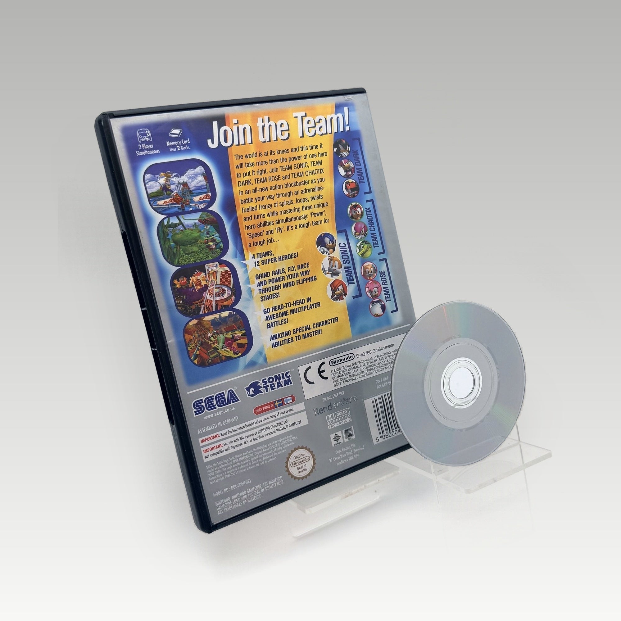 Sonic Heroes • No Manual (PAL) - Image 2