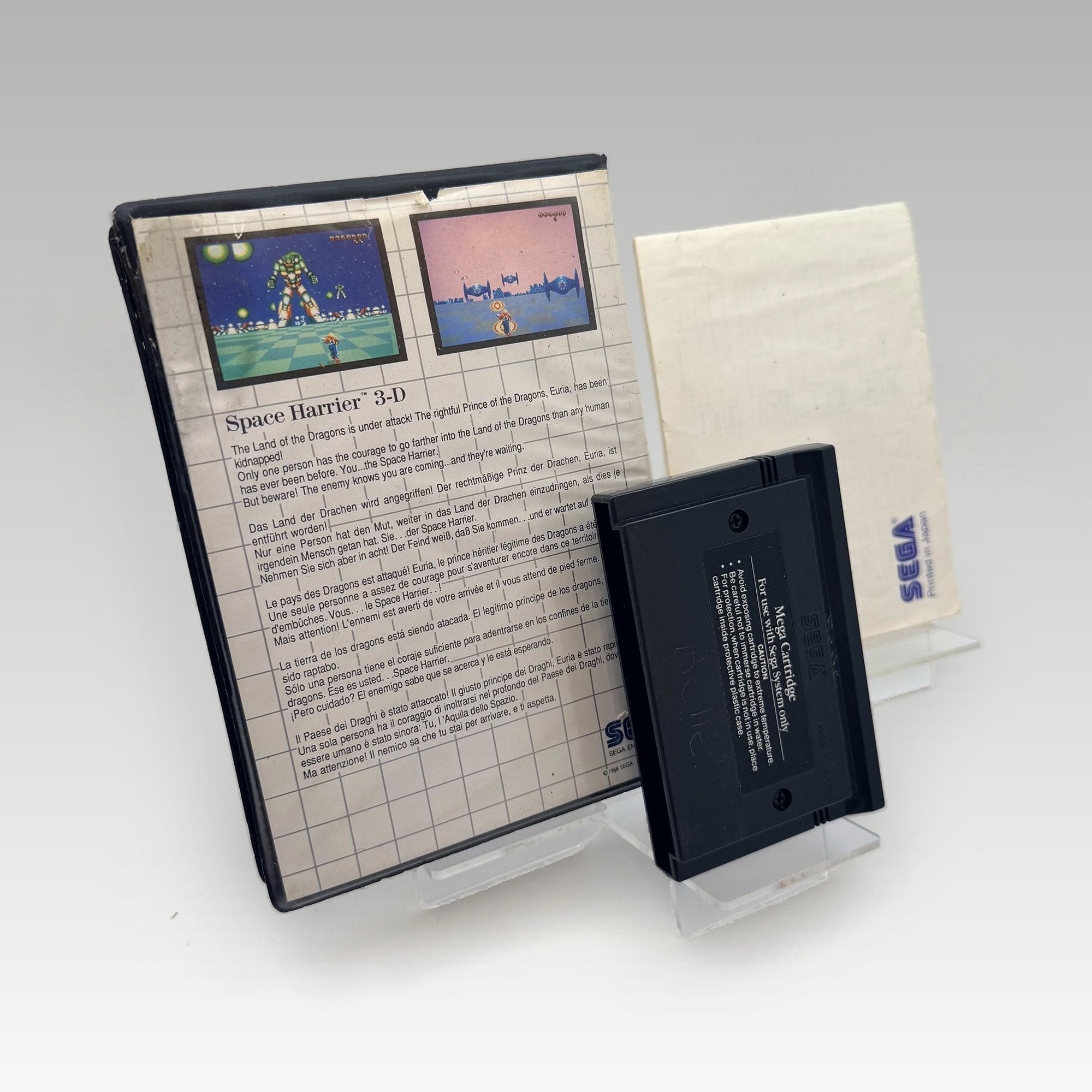 Space Harrier 3-D Clamshell • CIB (PAL, Clamshell) - Image 2