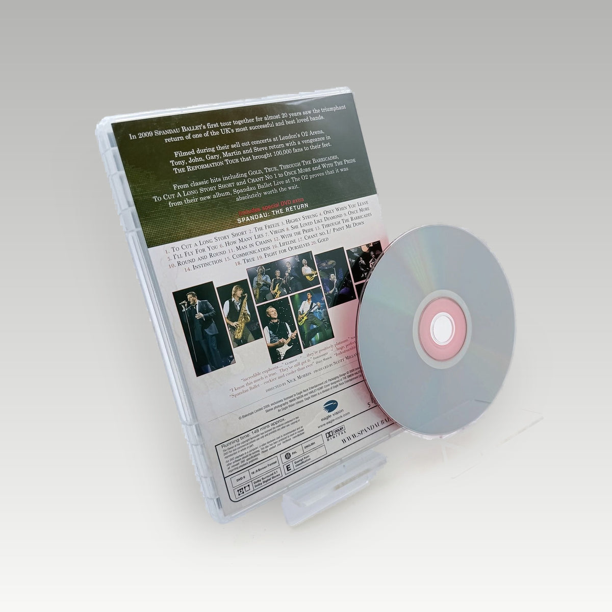 Spandau Ballet: The Reformation Tour 2009 - Live at the O2 (2010) DVD • CIB (Region Free, Standard) - Image 2