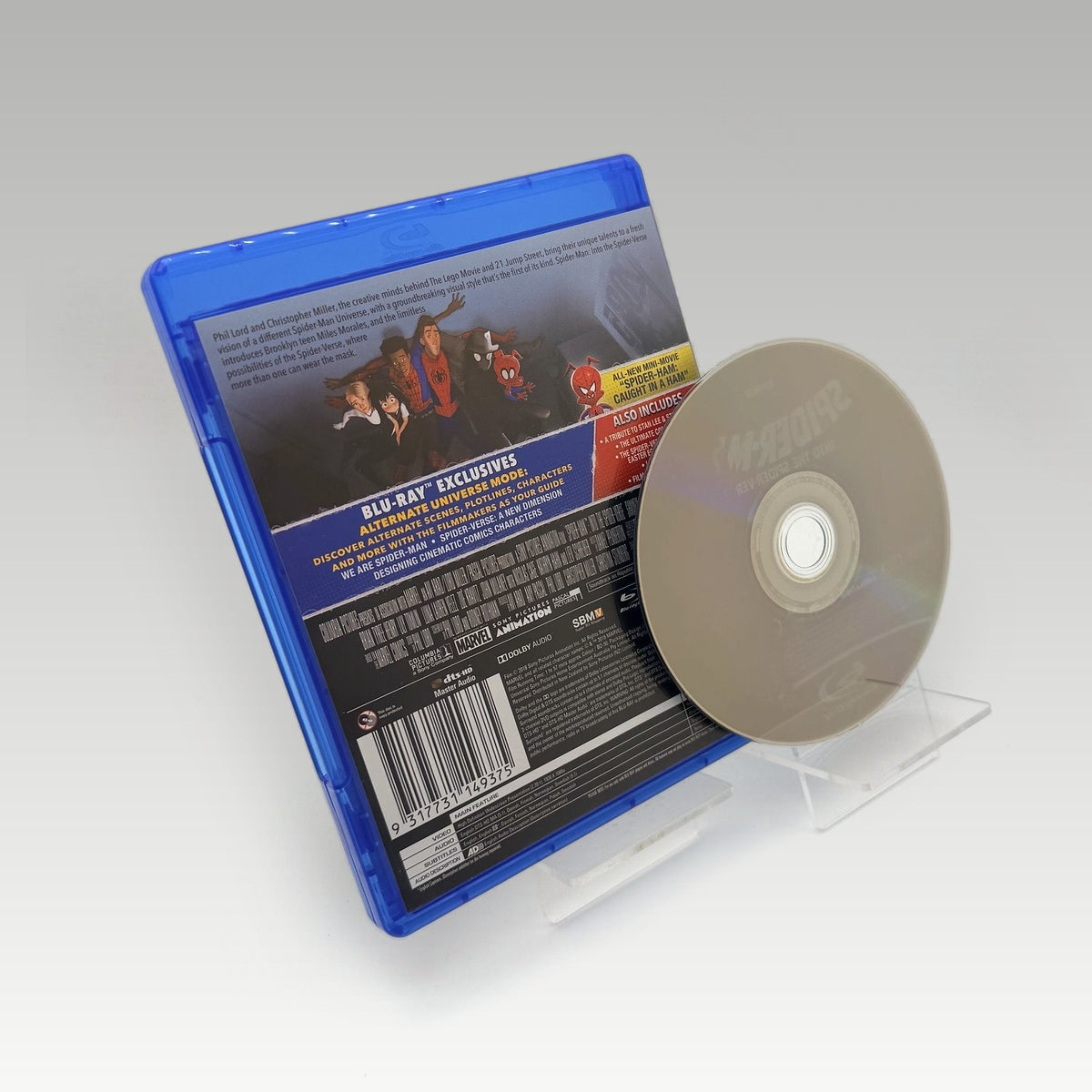 Spider-Man: Into the Spider-Verse (2018) Bluray • CIB (Region Free, Standard) - Image 2