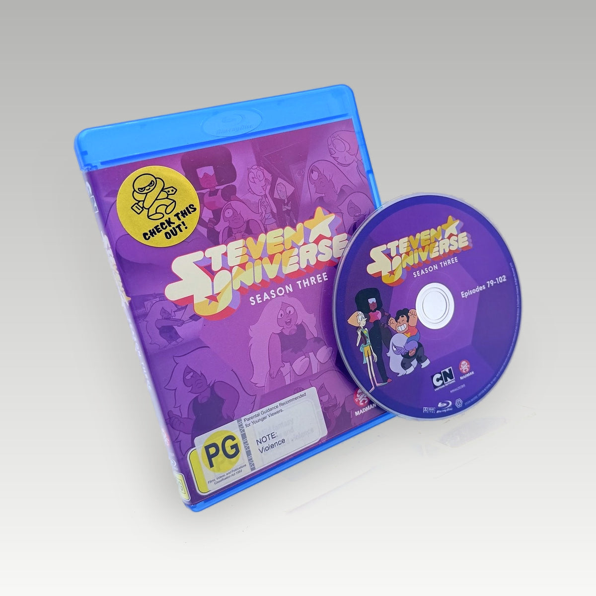 Steven Universe Season 3 Bluray • CIB • New (Region B, Standard) - Image 1