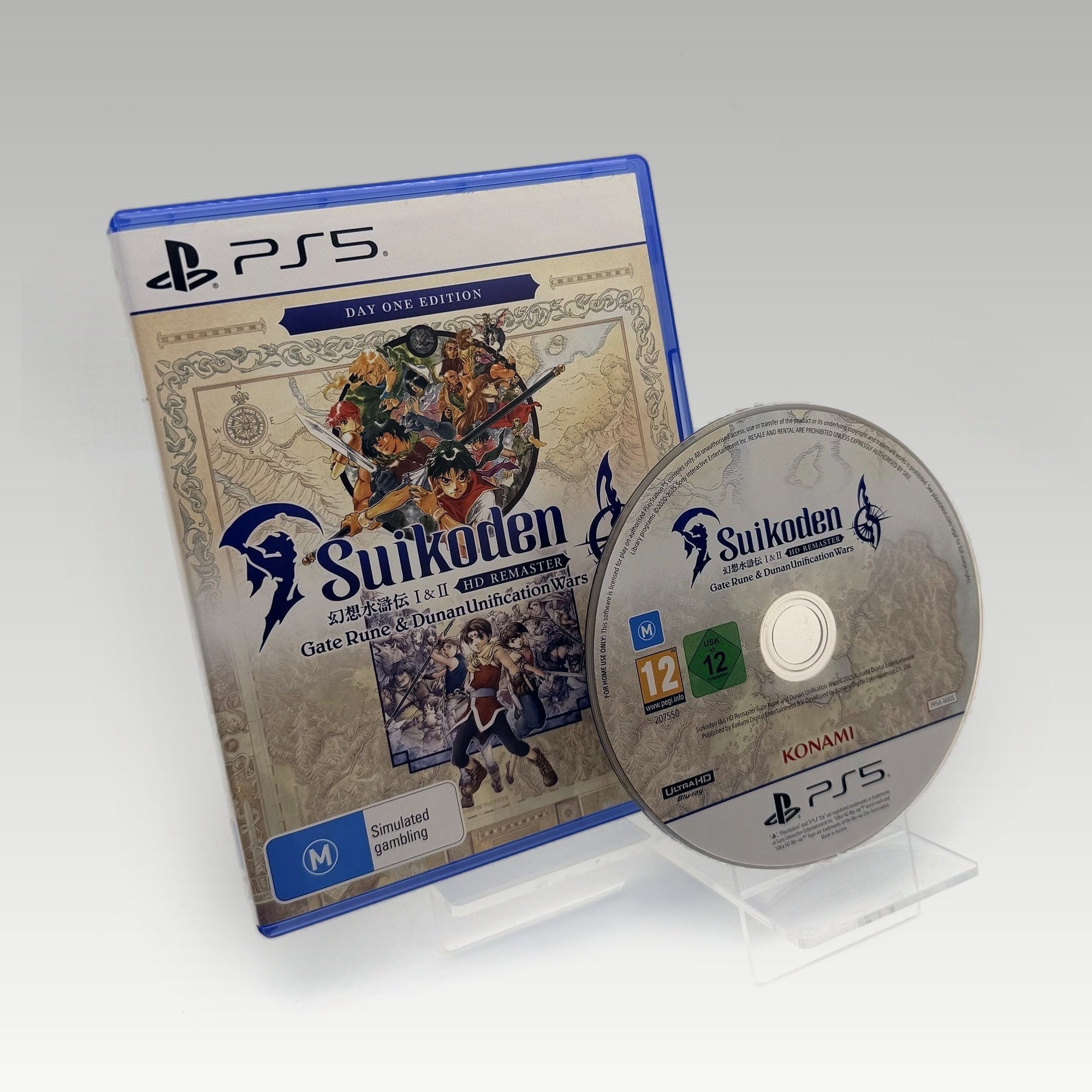 Suikoden I & II HD Remaster: Gate Rune and Dunan Unification Wars Day One Edition • CIB (Region Free, Day One Edition) - Image 1