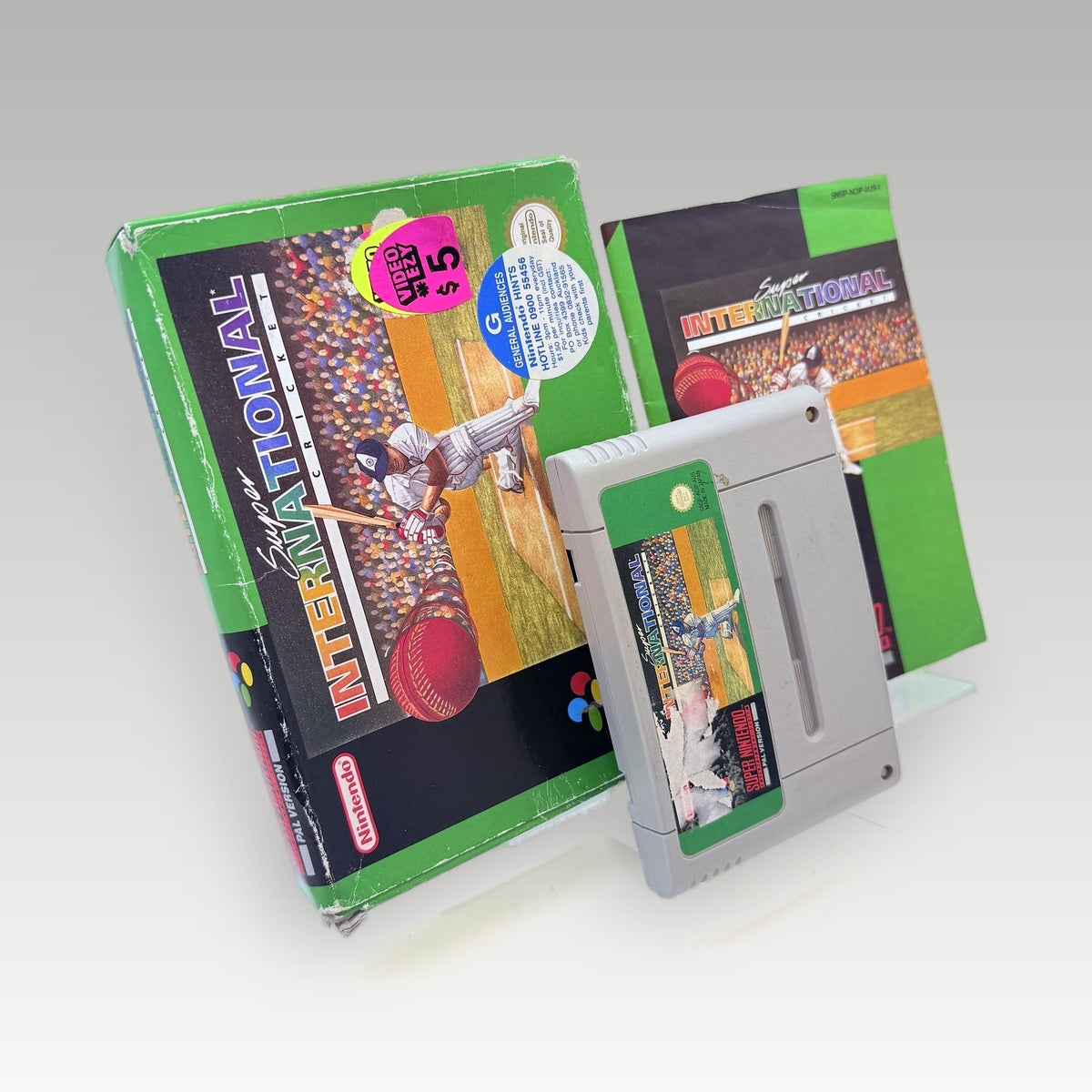 Super International Cricket • CIB • Ex-Rental (PAL) - Front Cover | Yappa NZ