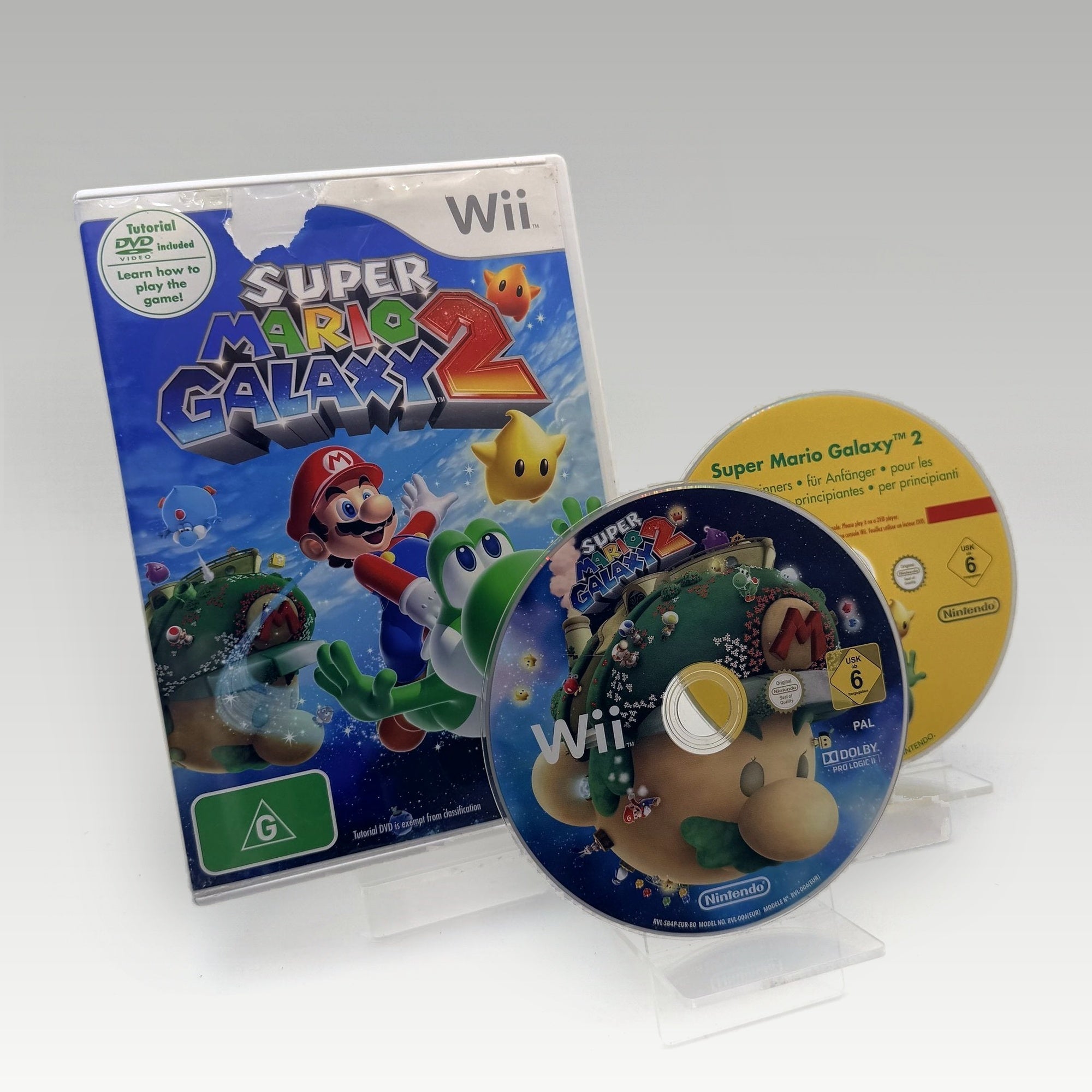 Super Mario Galaxy 2 Artwork Damage DVD Bundle • CIB (PAL, DVD Bundle) - Image 1