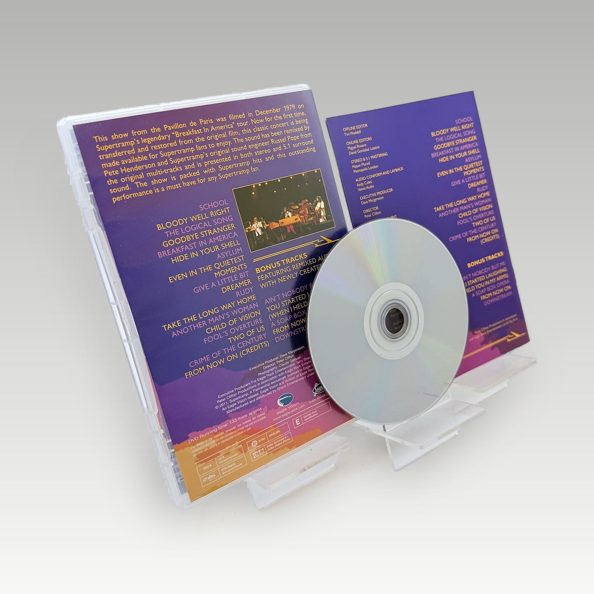 Supertramp : Live in Paris '79 (2012) DVD • CIB (Region Free, Standard) - Image 2