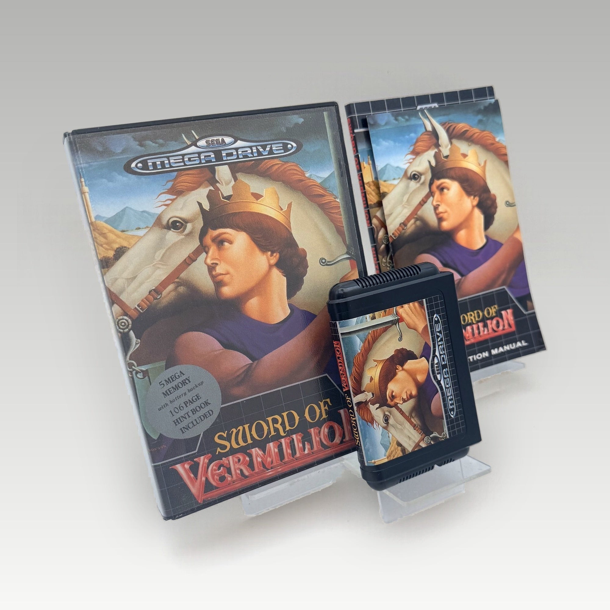 Sword of Vermilion + Guide Book • CIB (PAL, + Guide Book) - Image 1