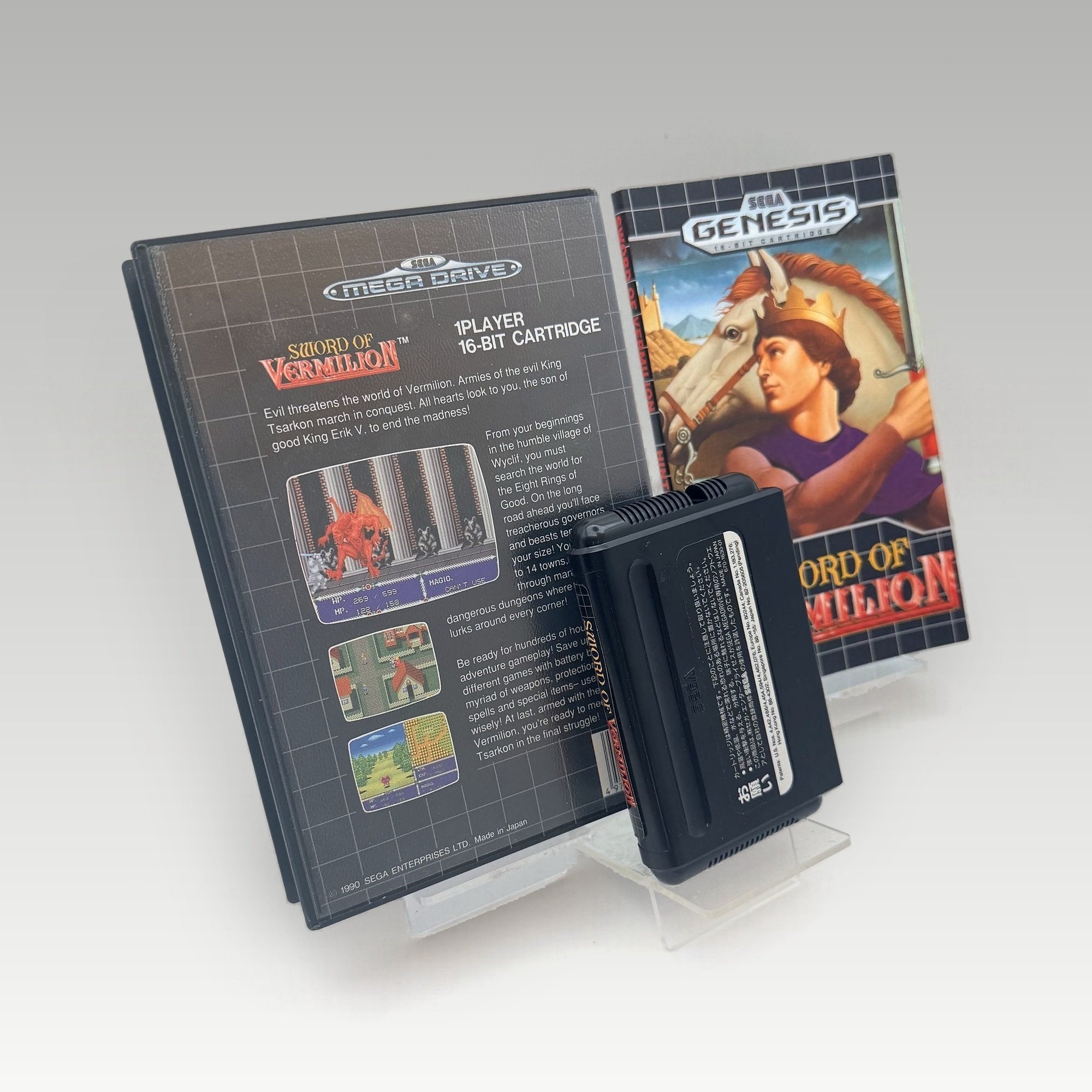 Sword of Vermilion + Guide Book • CIB (PAL, + Guide Book) - Image 2