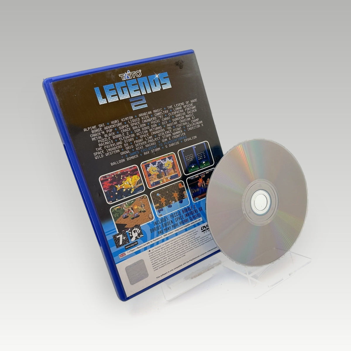 Taito Legends 2 • No Manual (PAL) - Back Cover | Yappa NZ