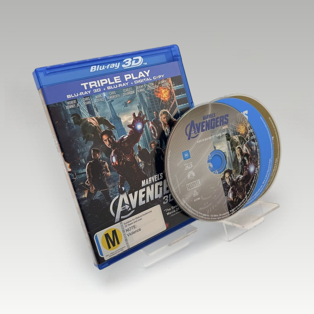 The Avengers Triple Play (2012) 3D Bluray • CIB (Region B, Standard) - Image 1