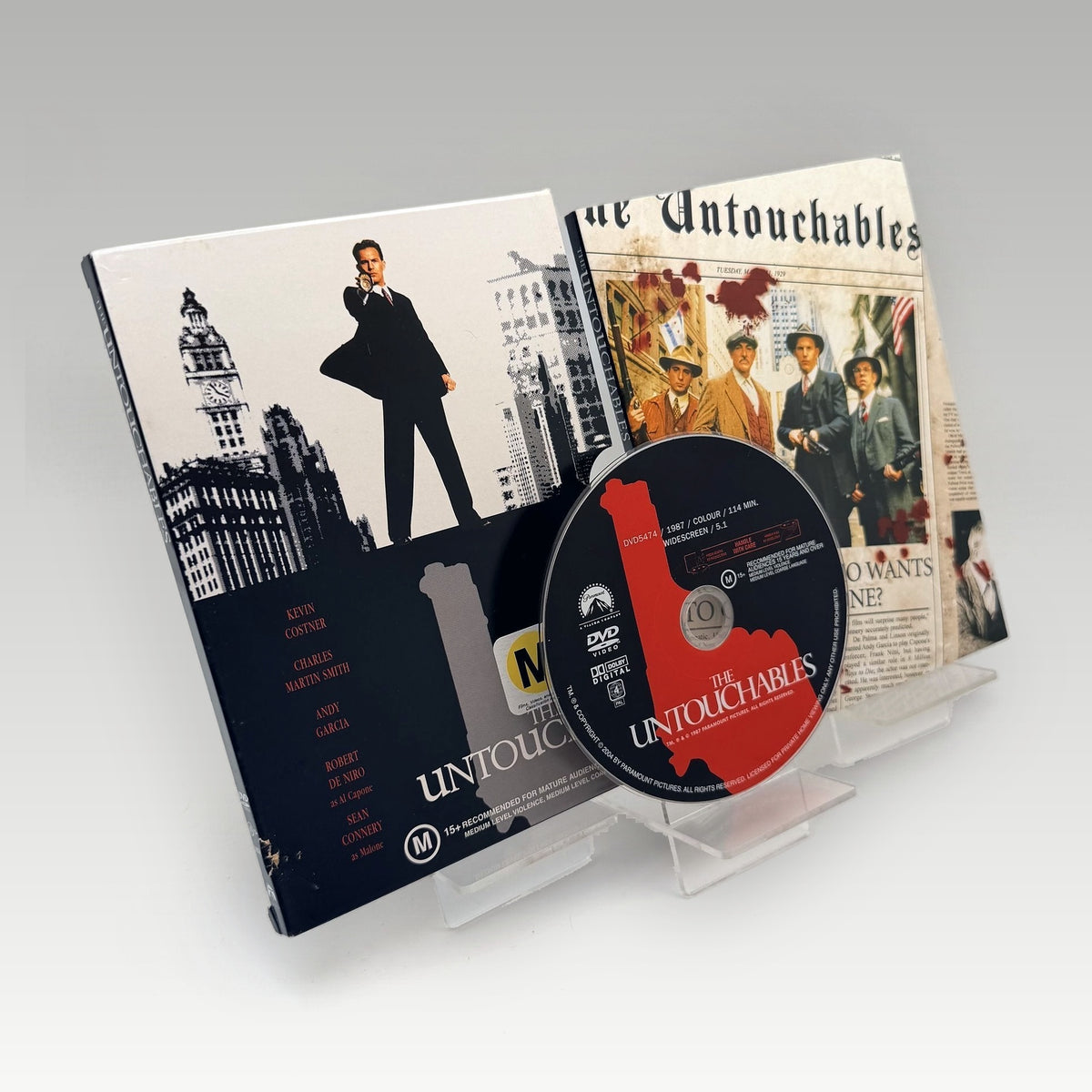 The Untouchables (1987) DVD • CIB (Region 4, Standard) - Image 1