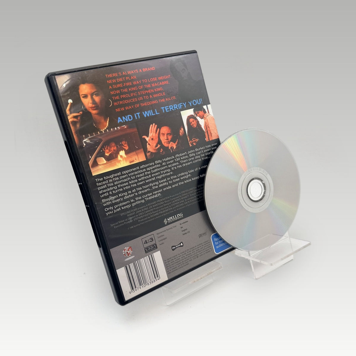 Thinner (1996) DVD • CIB (Region 4, Standard) - Image 2