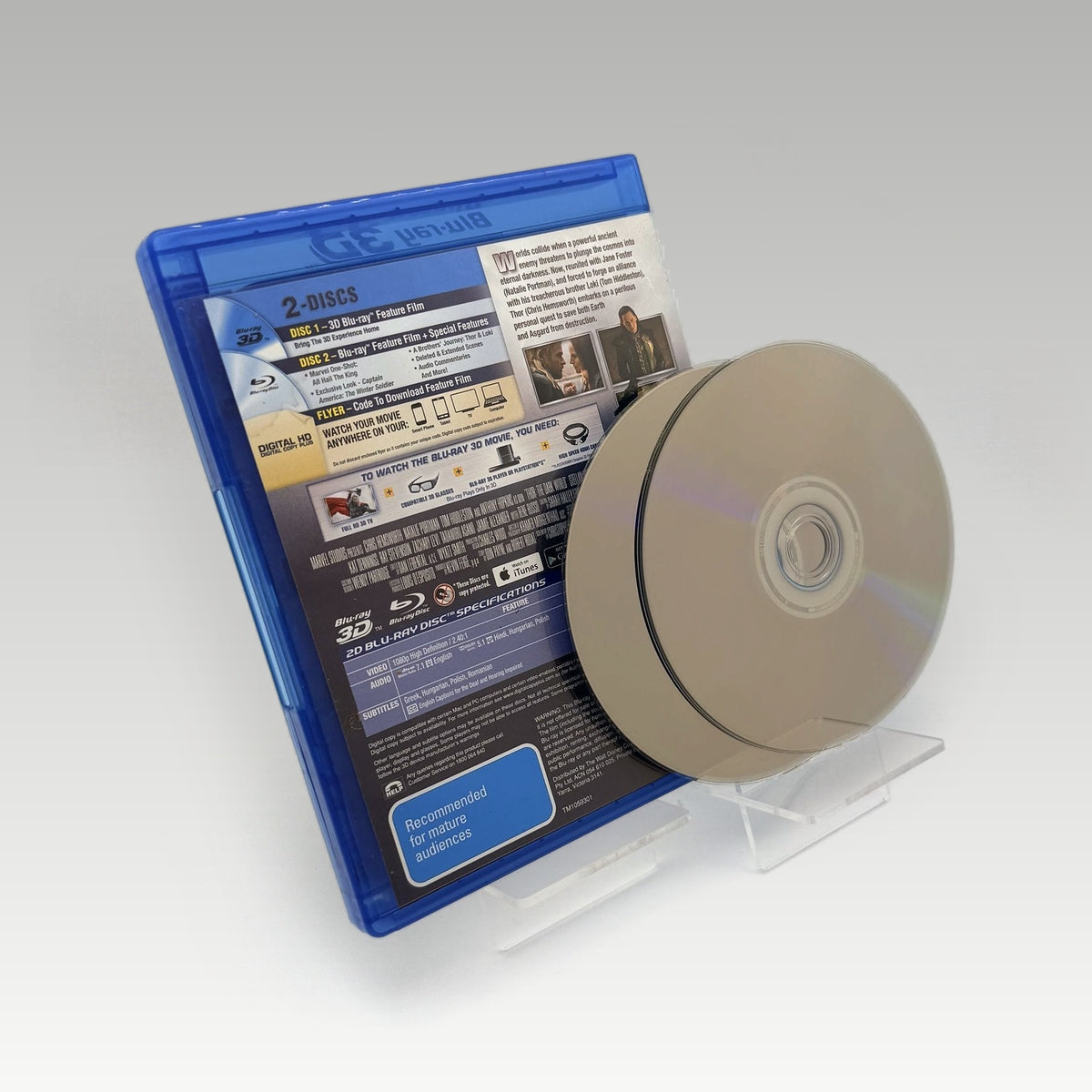 Thor: The Dark World (2013) 3D Bluray • CIB (Region Free, Standard) - Image 2