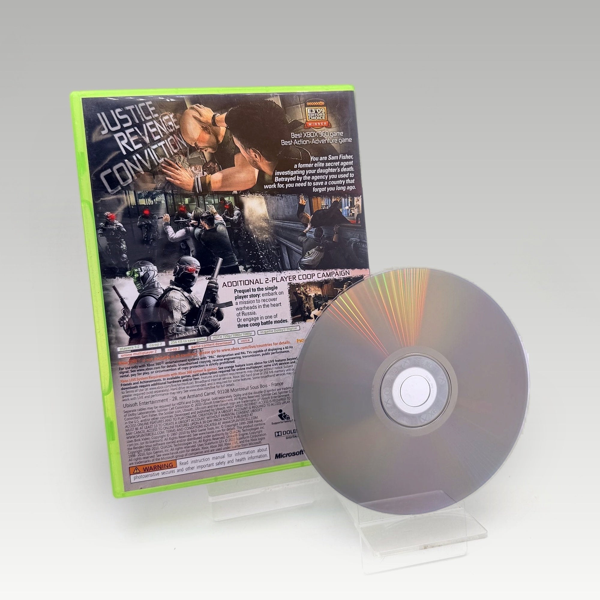 Tom Clancy's Splinter Cell: Conviction • No Manual (NTSC-U) - Image 2
