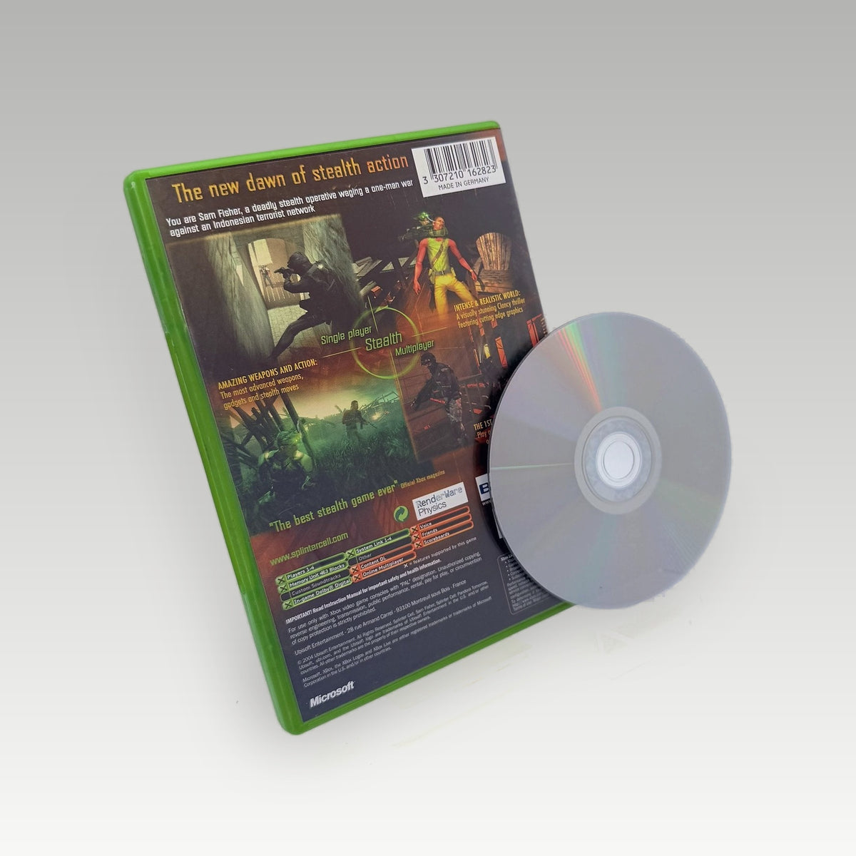 Tom Clancy's Splinter Cell: Pandora Tomorrow • No Manual (PAL) - Back Cover | Yappa NZ