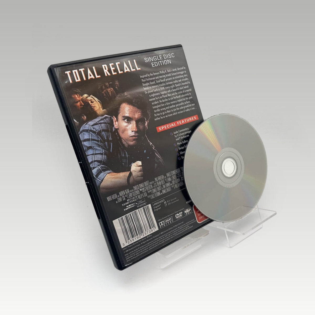 Total Recall (1990) DVD • CIB (Region 4, Standard) - Image 2