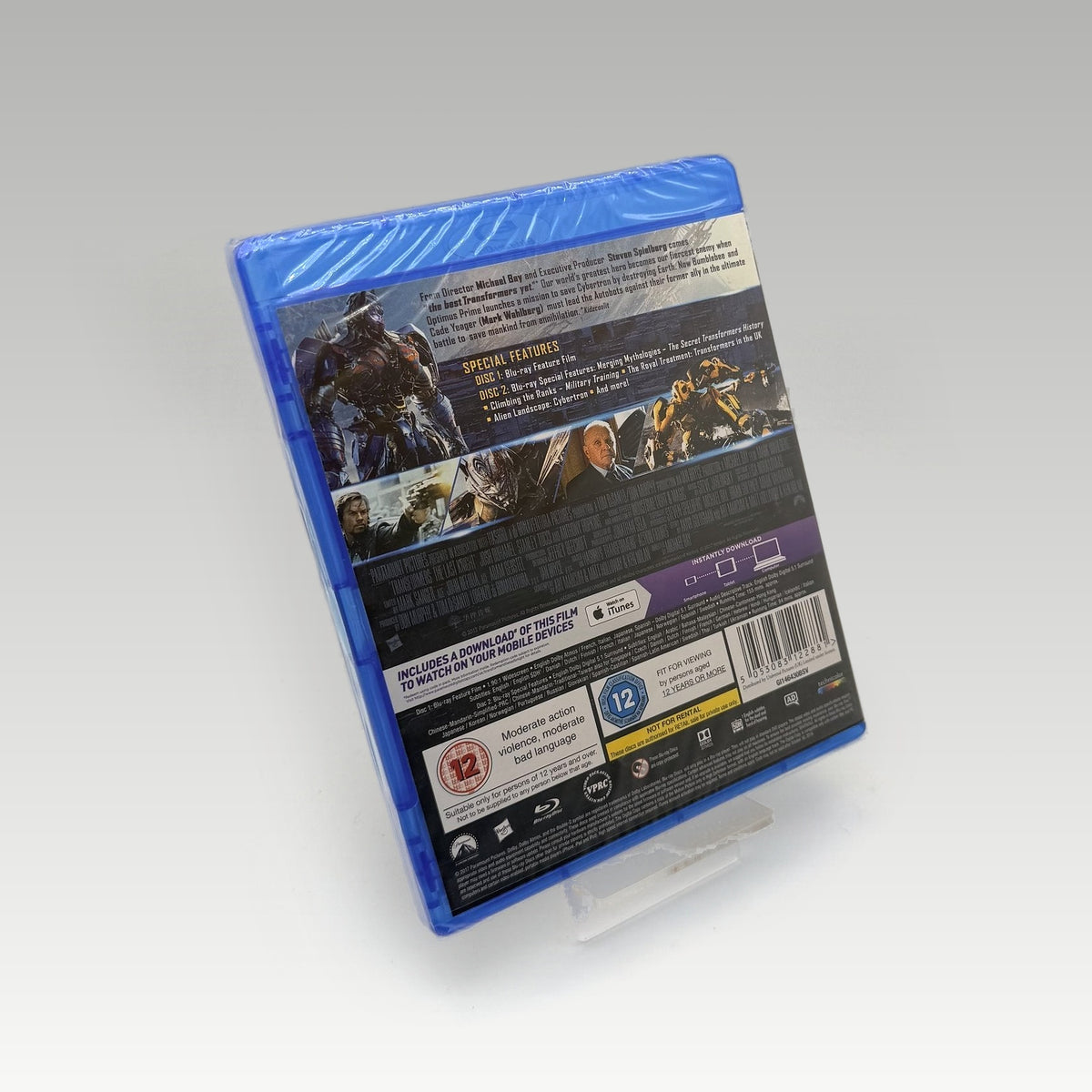 Transformers: The Last Knight (2017) Bluray • CIB • New / Sealed (Region Free, Standard) - Image 2