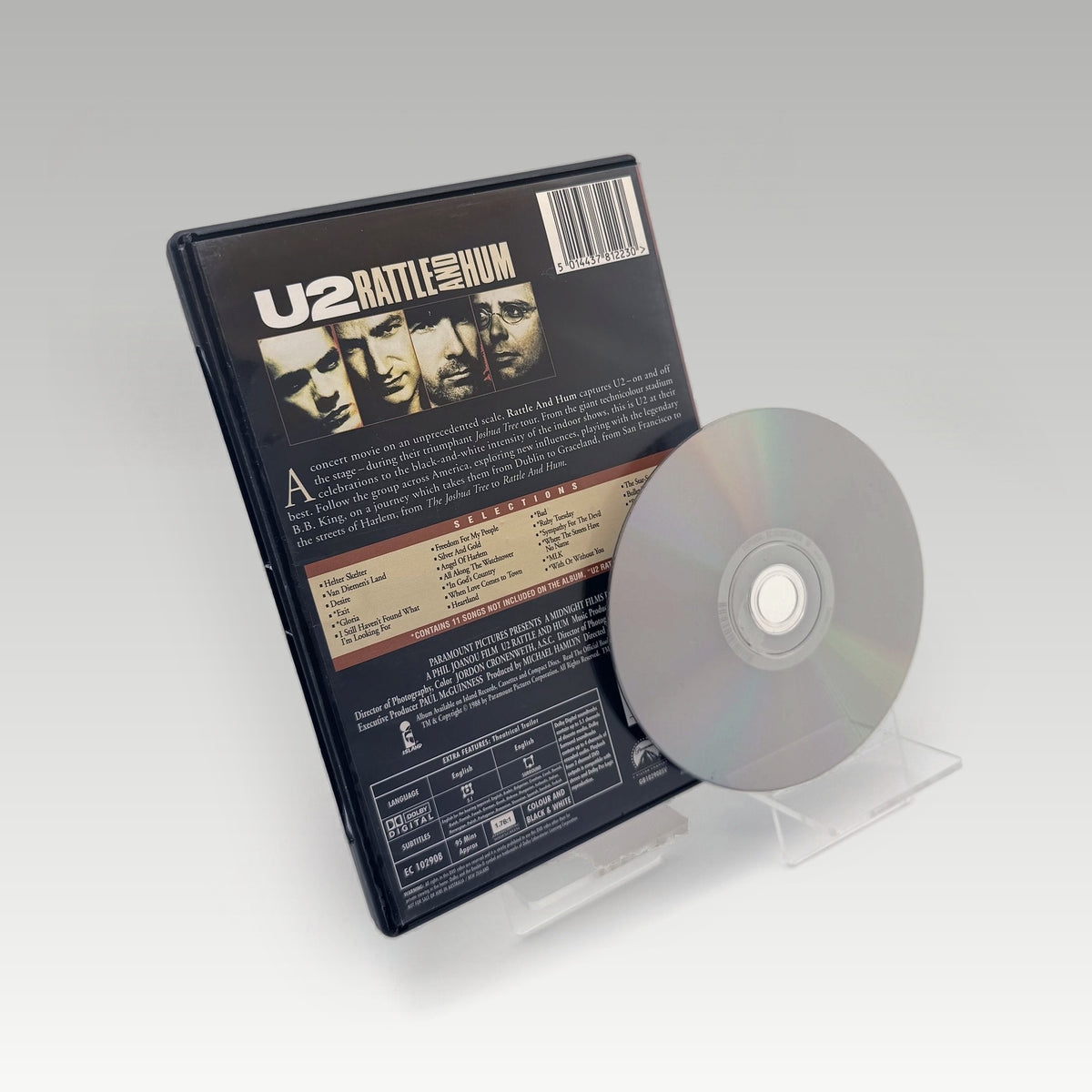 U2: Rattle and Hum (1988) DVD • CIB (Region 2, Standard) - Image 2