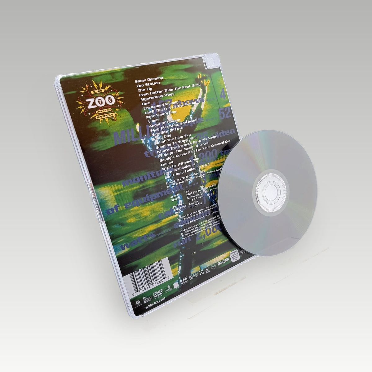 U2: Zoo TV - Live from Sydney (1994) DVD • CIB (Region Free, Standard) - Image 2