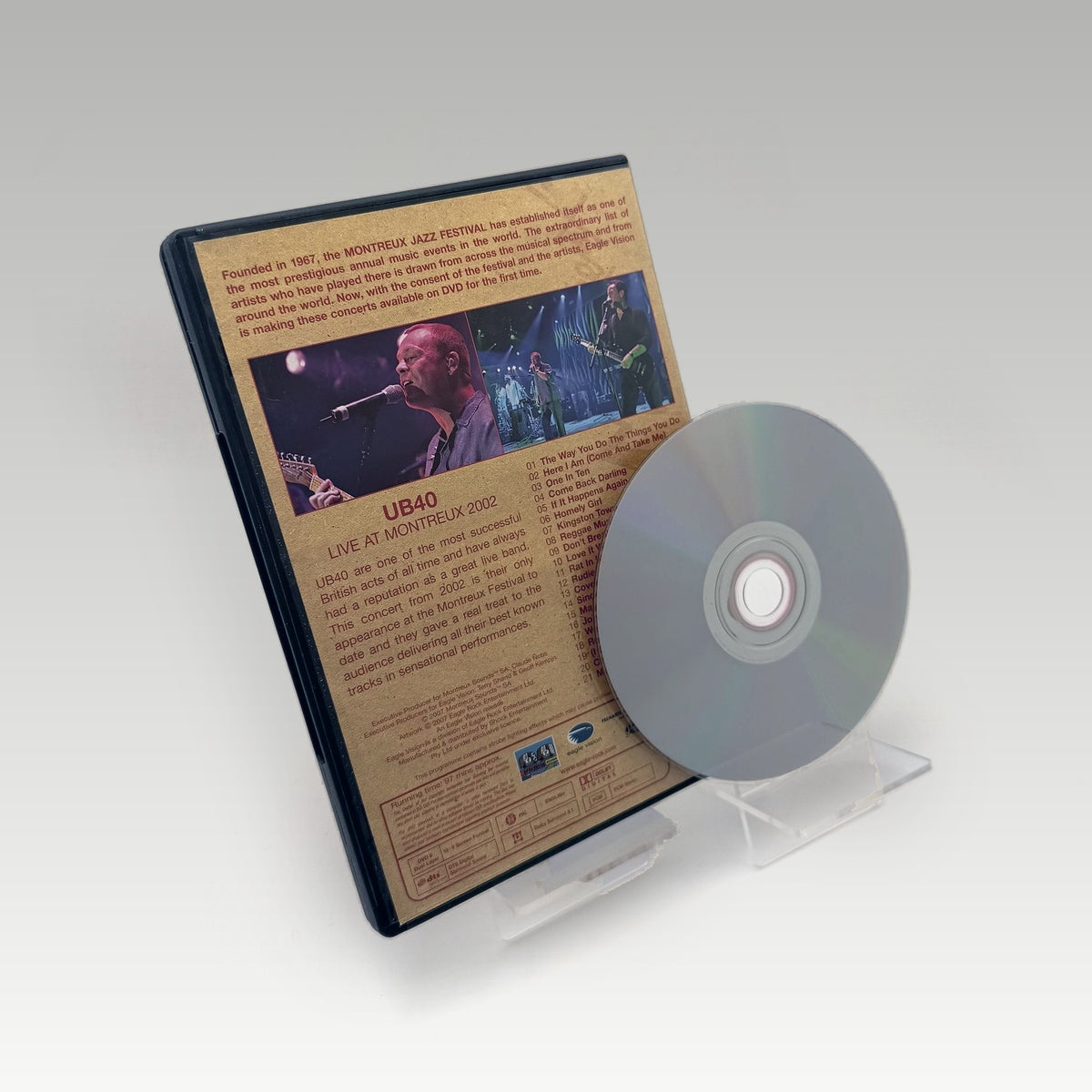 UB40: Live At Montreux 2002 (2002) DVD • CIB (Region Free, Standard) - Image 2