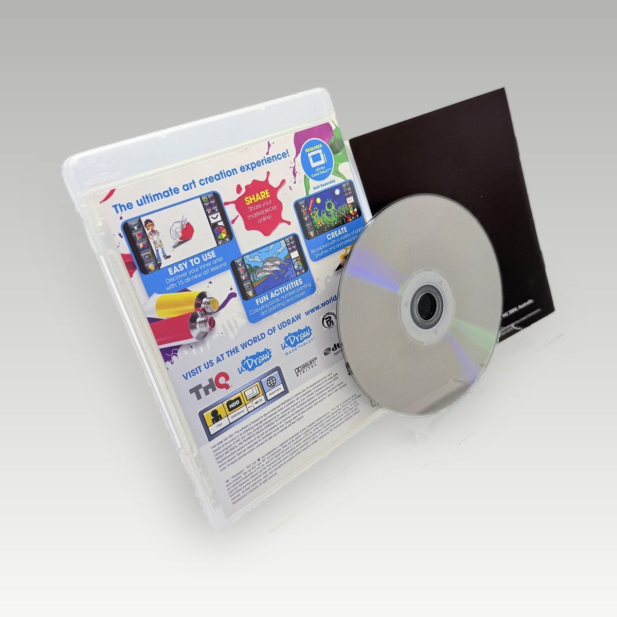 uDraw Studio: Instant Artist • CIB (Region 4) - Back Cover | Yappa NZ