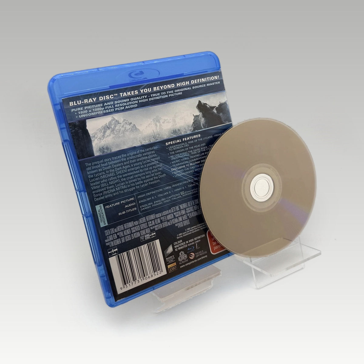 Underworld: Rise of the Lycans (2009) Bluray • CIB (Region Free, Standard) - Image 2