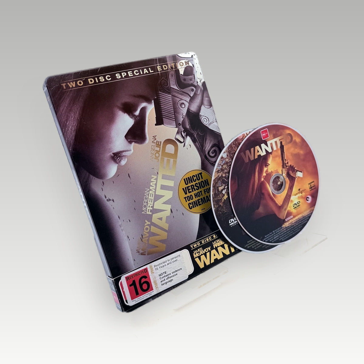 Wanted Uncut (2008) DVD Steelbook • CIB (Region 4, Steelbook) - Image 1