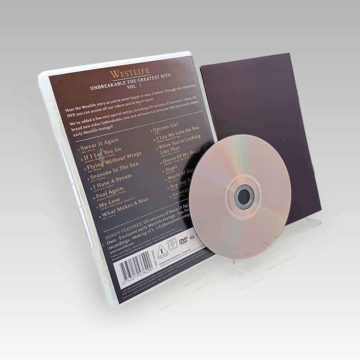 Westlife: Unbreakable - Greatest Hits (2002) DVD • CIB (Region Free, Standard) - Image 2