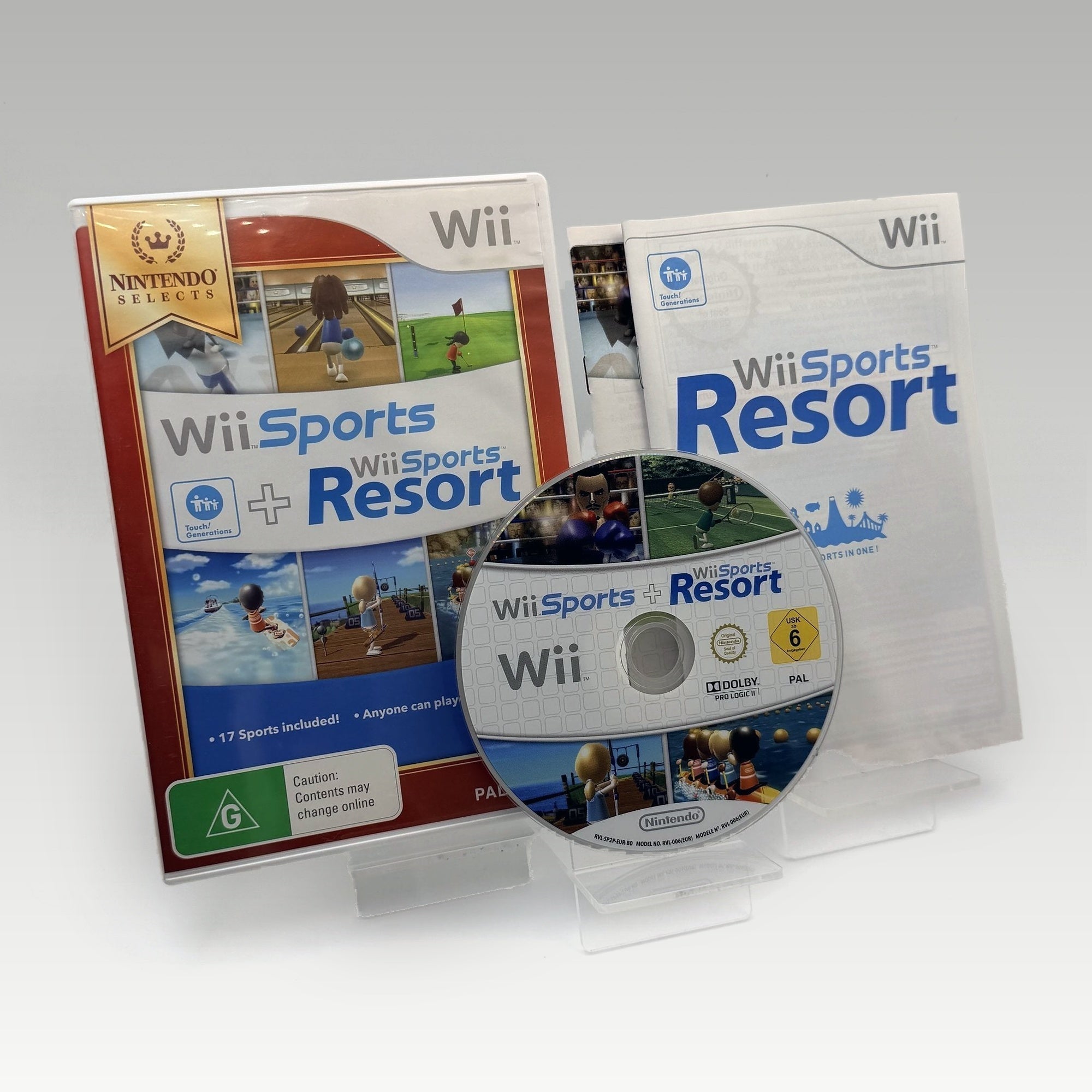 Wii Sports + Wii Sports Resort (Nintendo Selects) • CIB (PAL) - Image 1