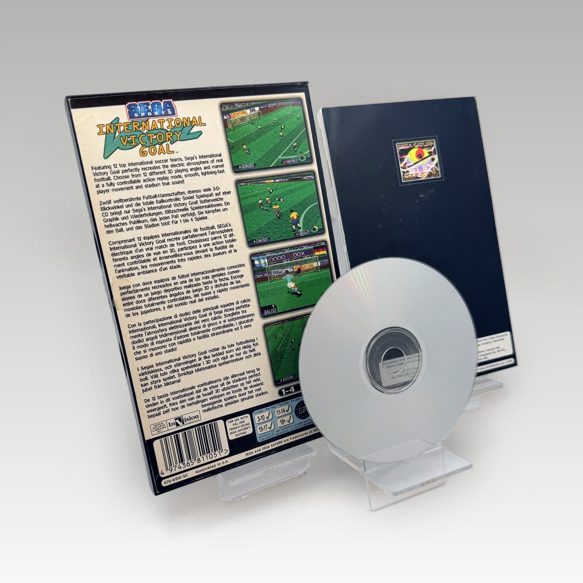 Worldwide Soccer: Sega International Victory Goal Edition • CIB (PAL) - Image 2