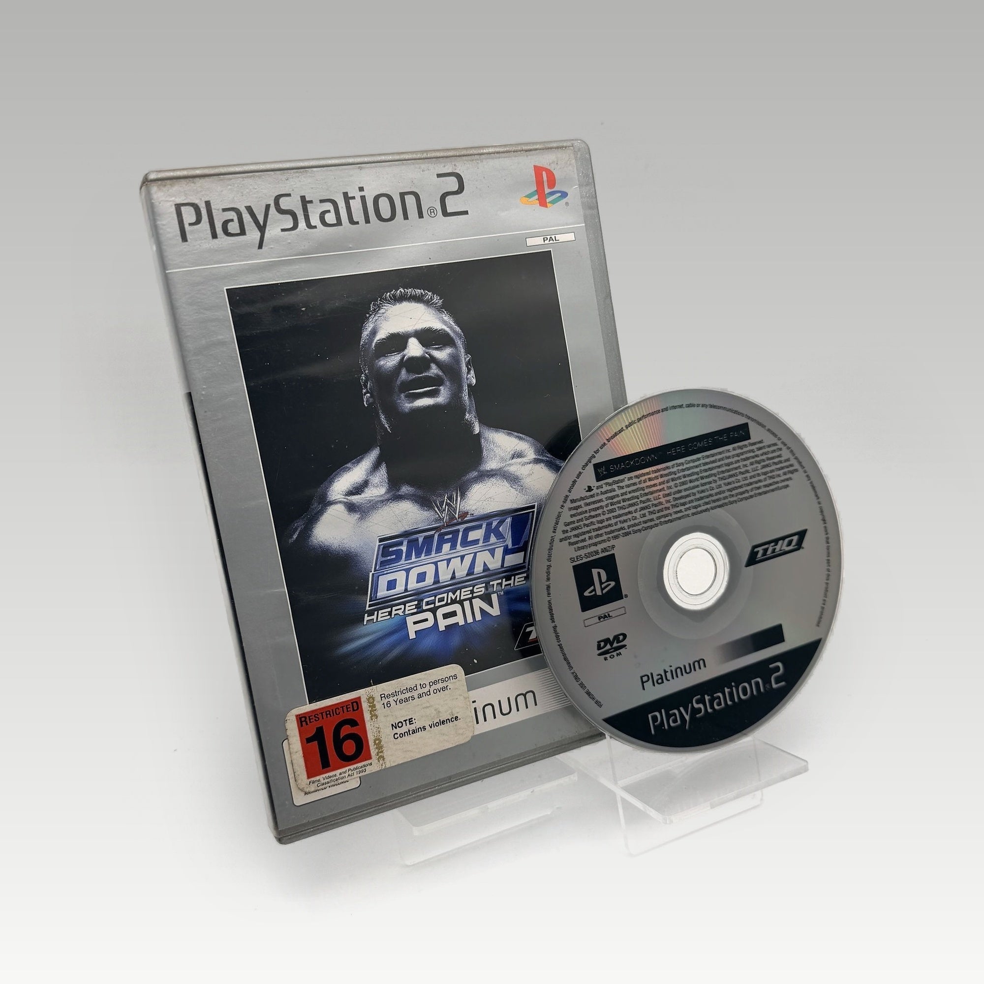 WWE Smackdown! Here Comes the Pain (Platinum) • No Manual (PAL) - Image 1