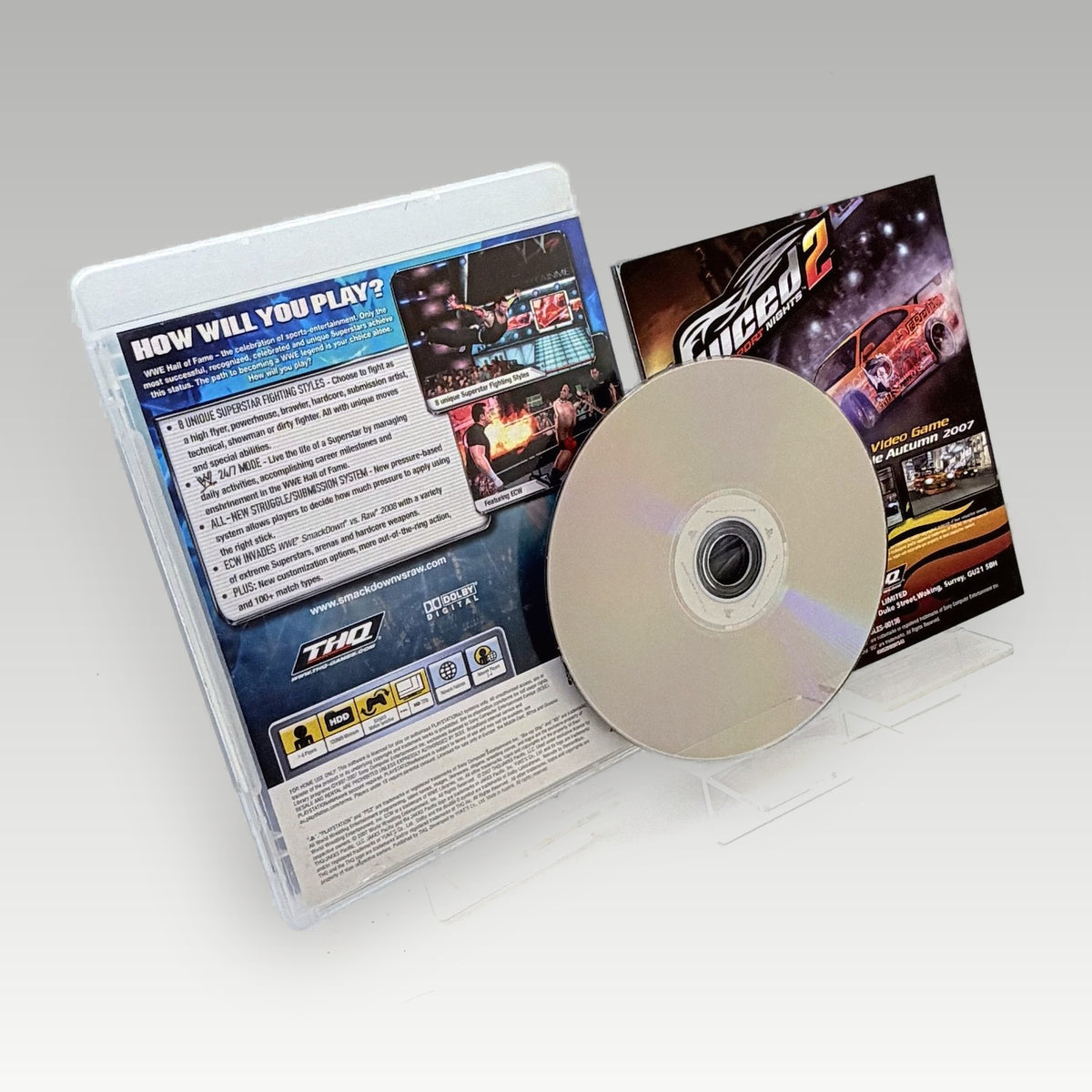 WWE SmackDown vs. Raw 2008 • CIB (Region 2) - Back Cover | Yappa NZ
