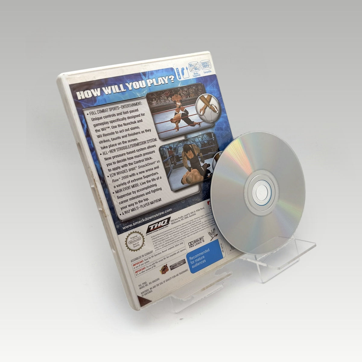 WWE SmackDown vs. Raw 2008 • No Manual (PAL) - Image 2