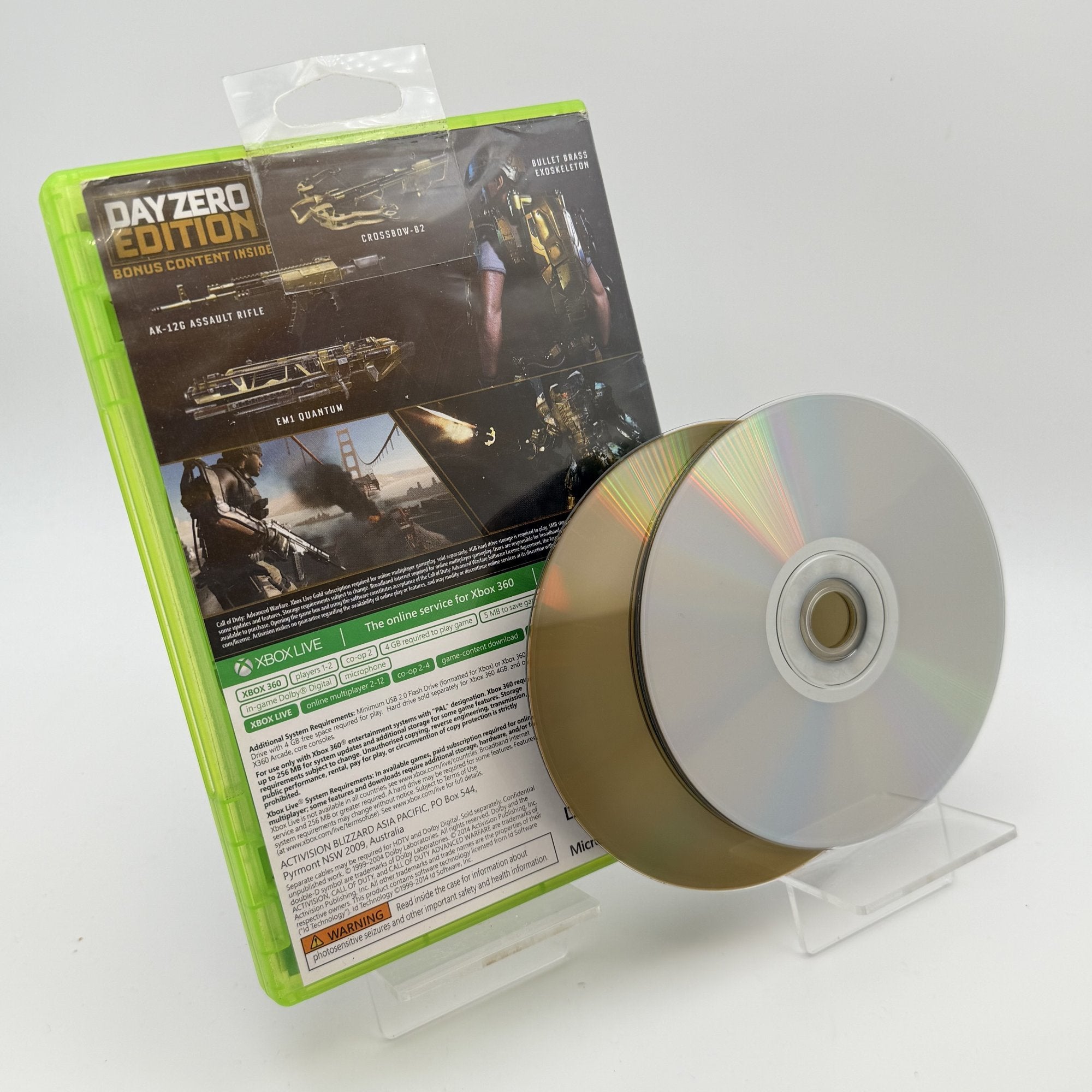 Xbox 360 Call of Duty: Advanced Warfare PAL - Back Cover | Yappa NZ