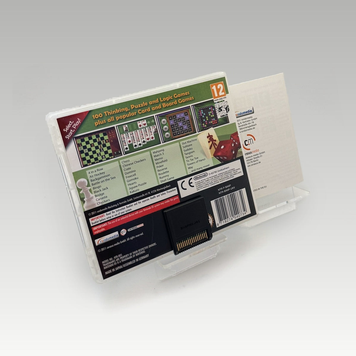 100 Classic Games • CIB (PAL) - Back Cover | Yappa NZ