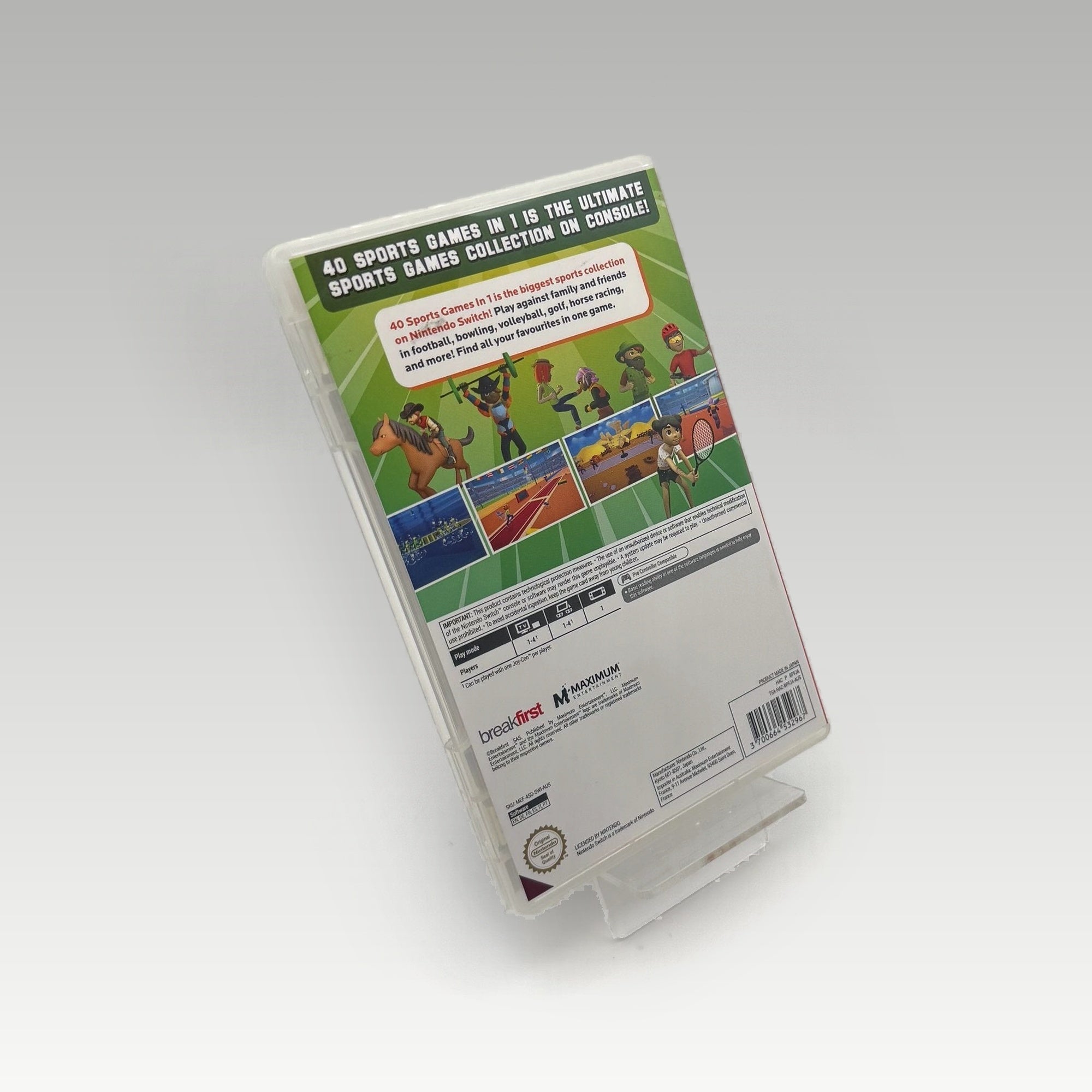 40 Sports Games in 1 • CIB • New (Region Free) - Image 2