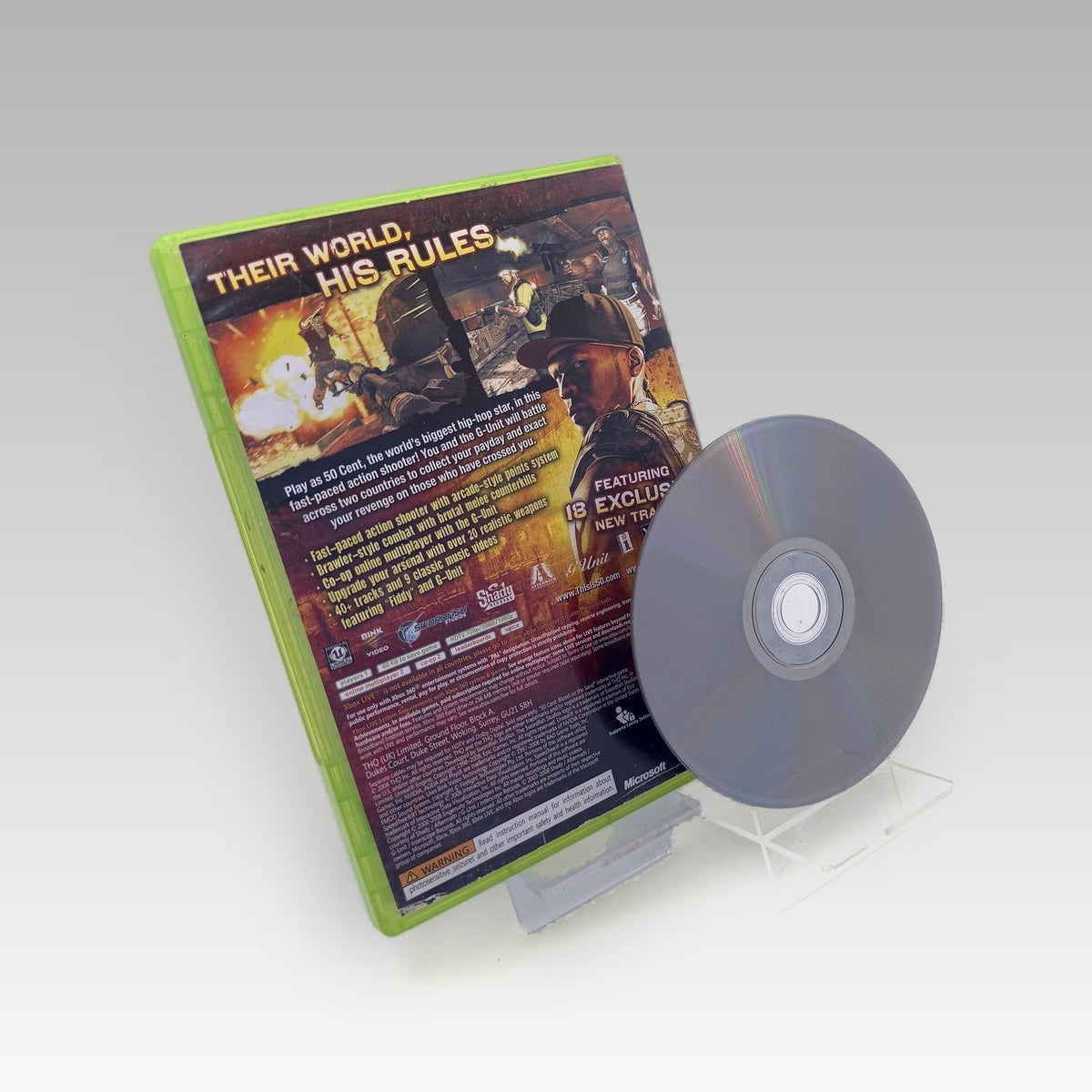 50 Cent: Blood on the Sand • No Manual (PAL) - Back Cover | Yappa NZ
