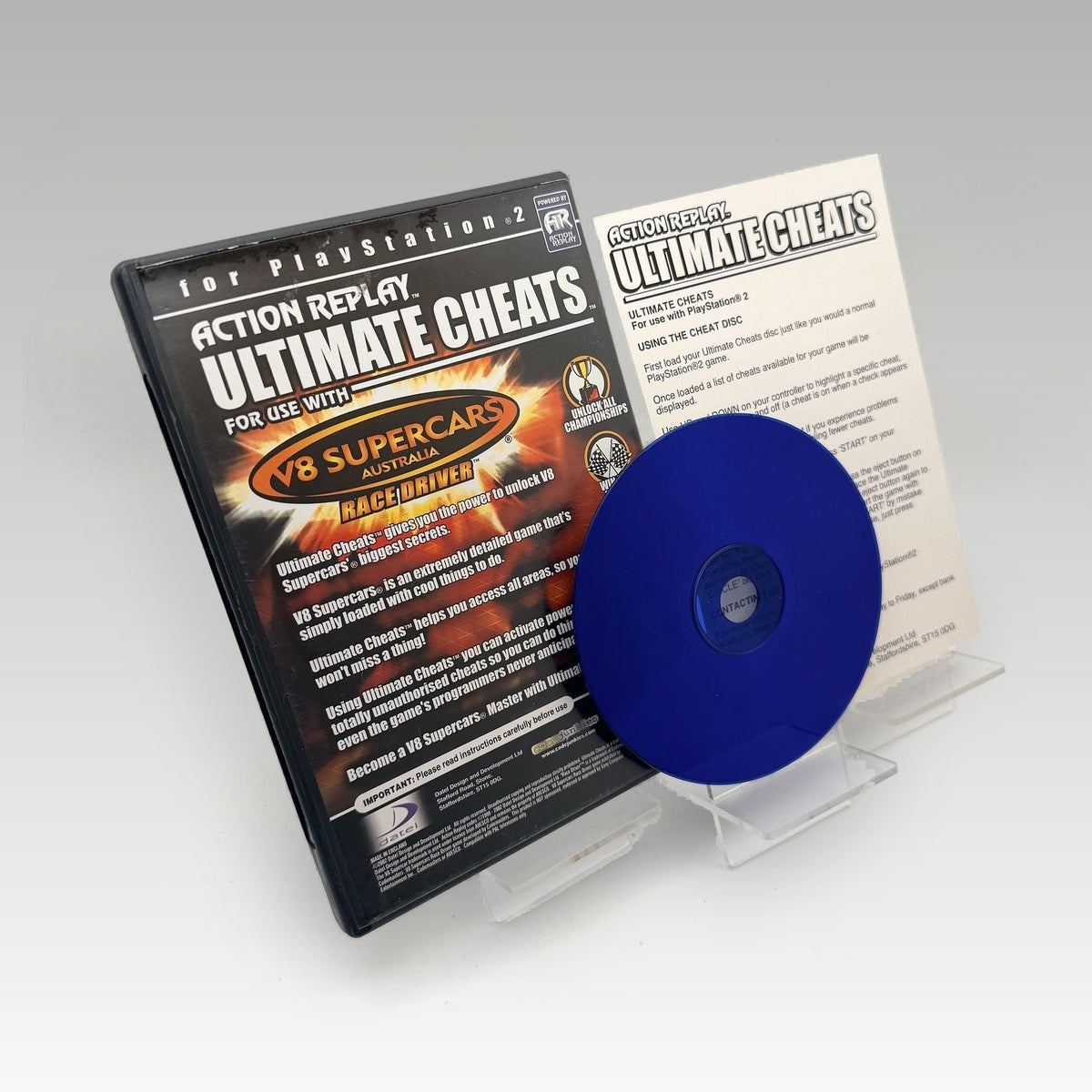 Action Replay Ultimate Cheats: V8 Supercars Race Driver • CIB (PAL) - Image 2