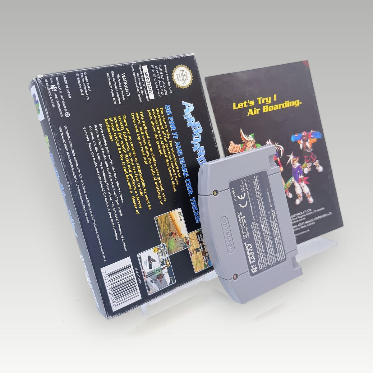 Air Boarder 64 • CIB (PAL) - Back Cover | Yappa NZ