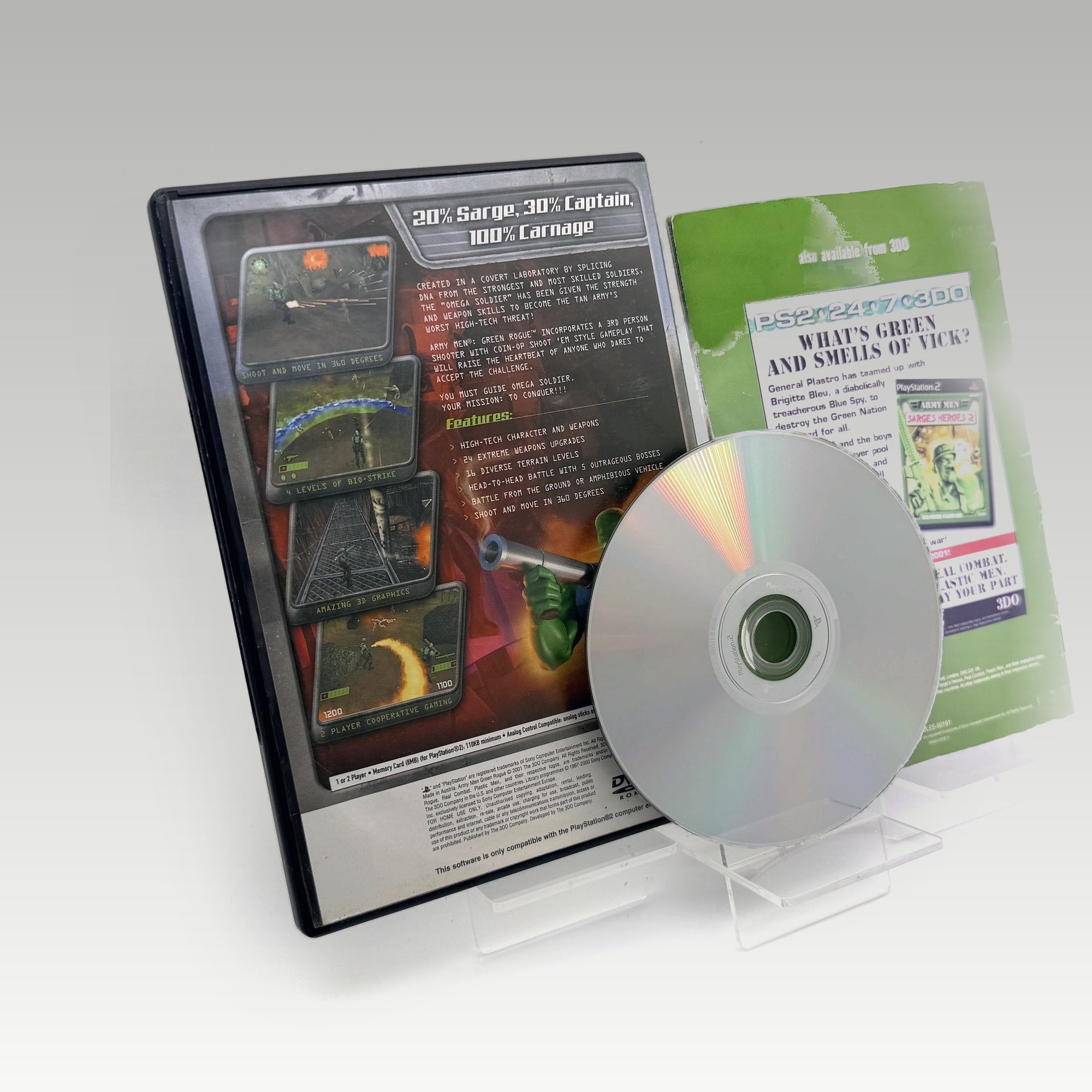 Army Men: Green Rogue • CIB • Ex-Rental (PAL) - Image 2